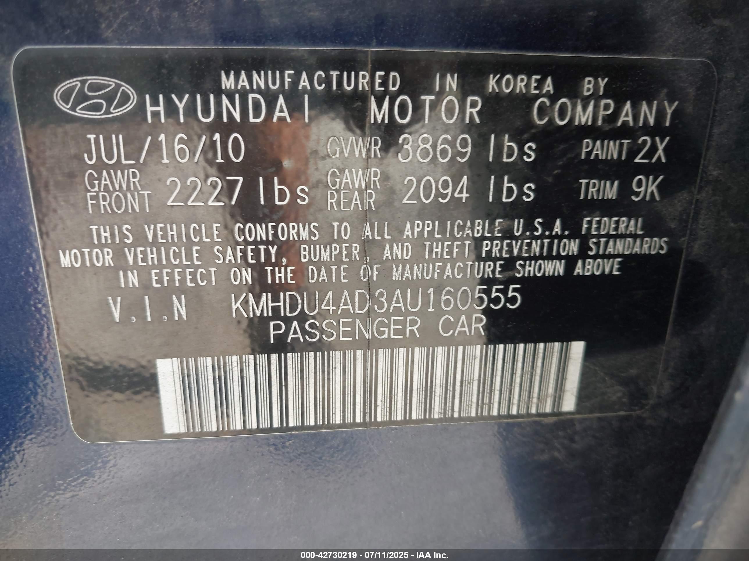 HYUNDAI ELANTRA image 9