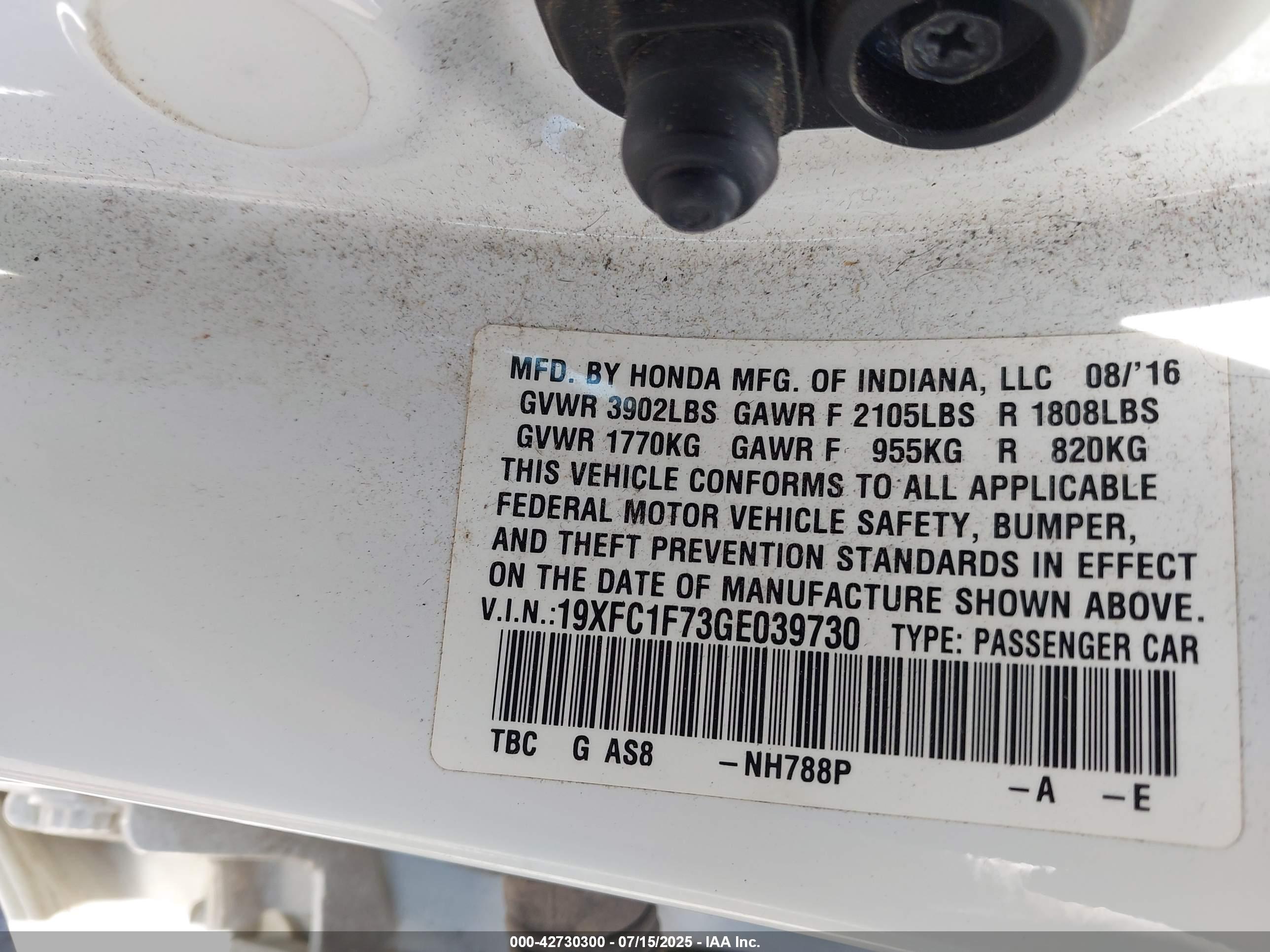 HONDA CIVIC image 9