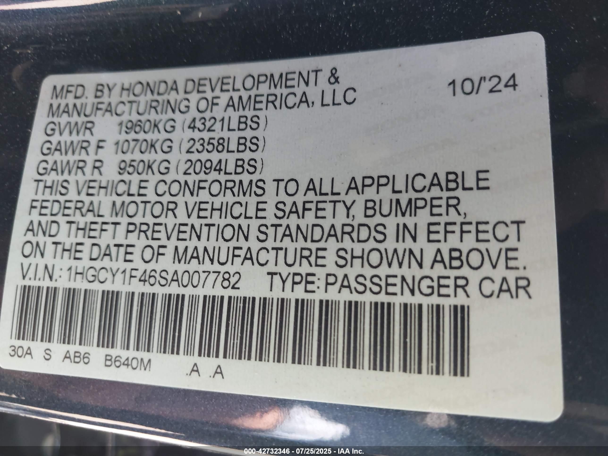 HONDA ACCORD image 9