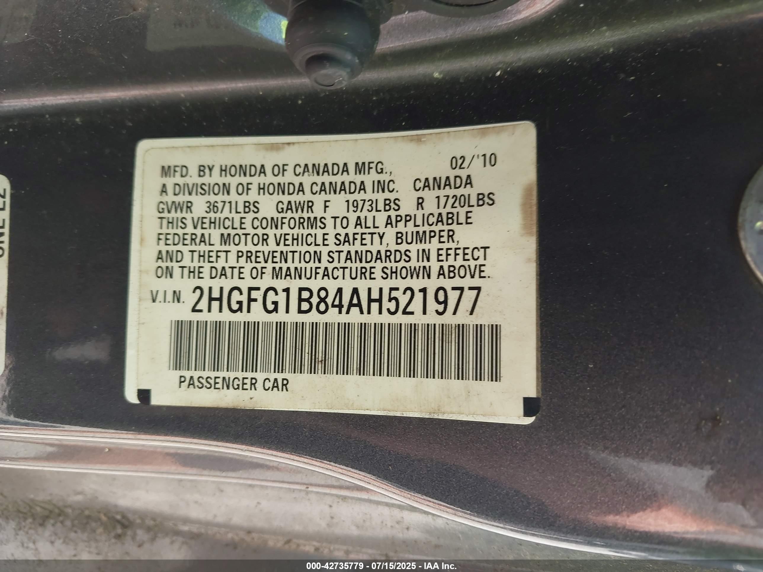 HONDA CIVIC image 9