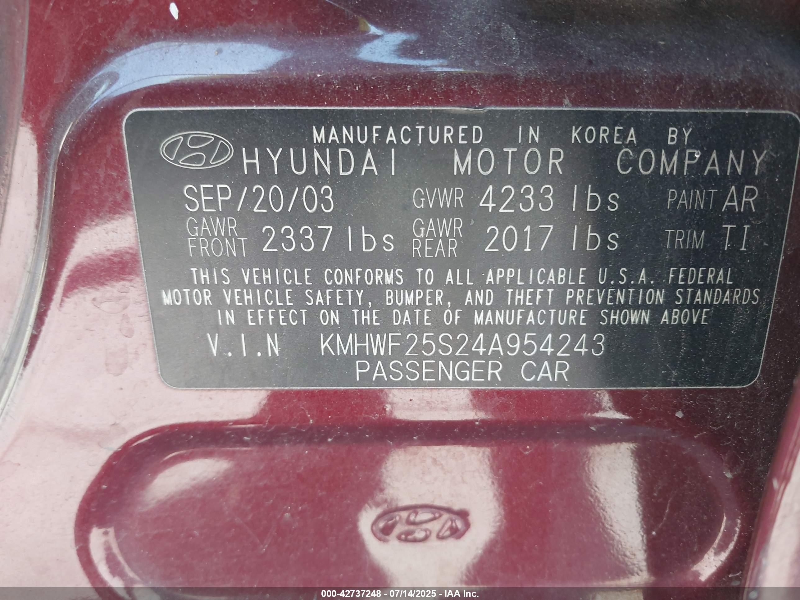 HYUNDAI SONATA image 9