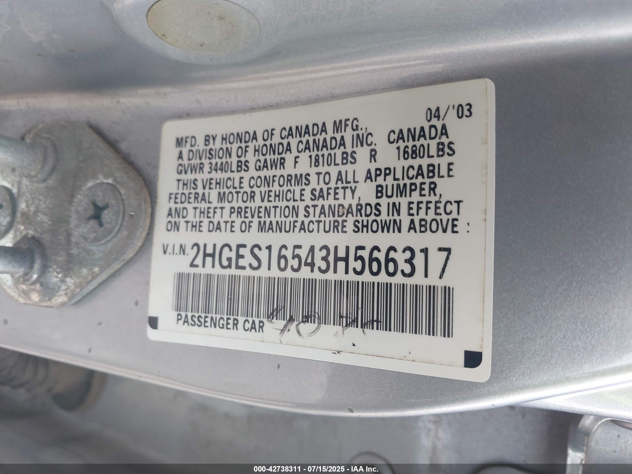 HONDA CIVIC image 9