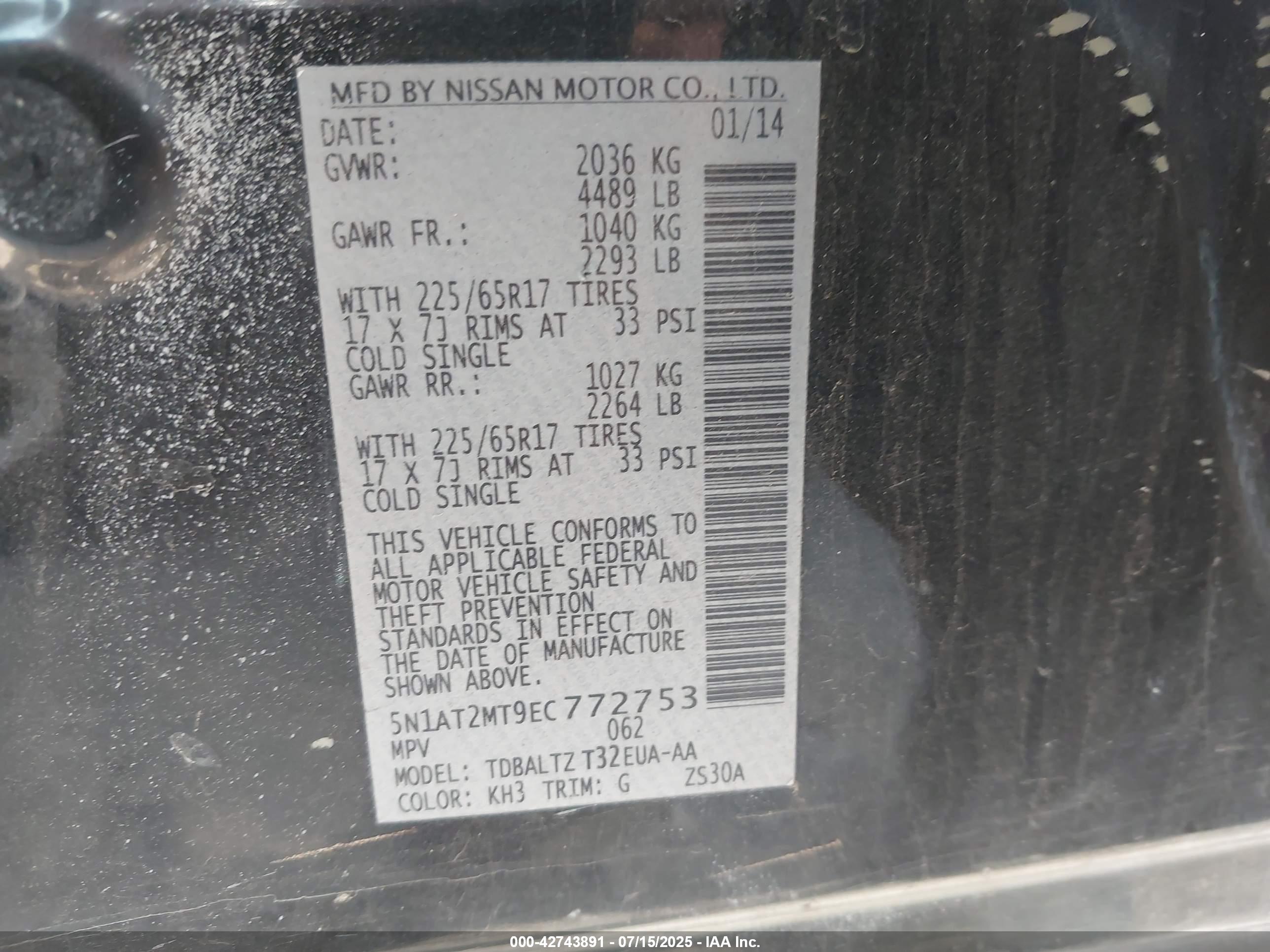 NISSAN ROGUE image 9