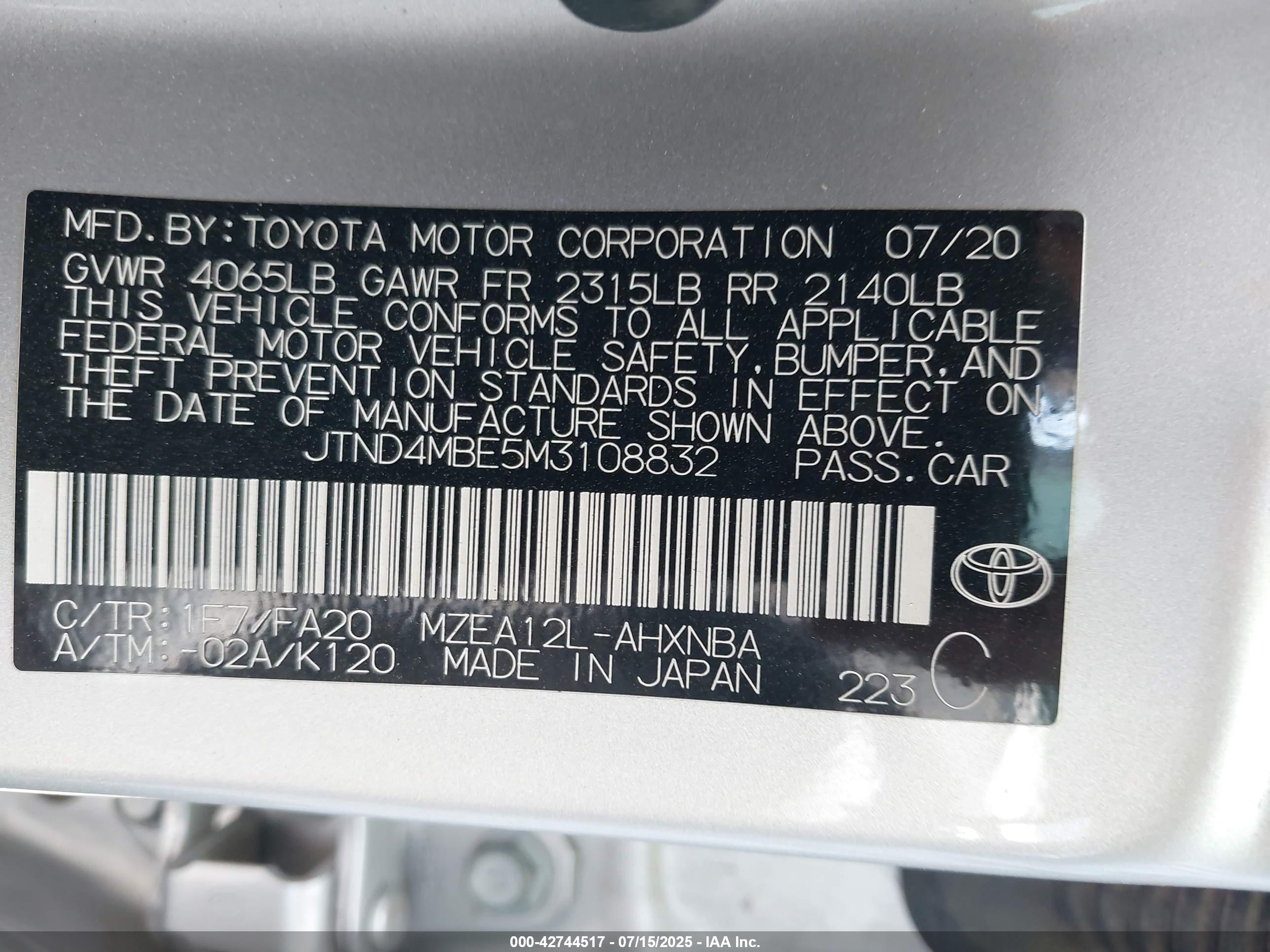 TOYOTA COROLLA image 9