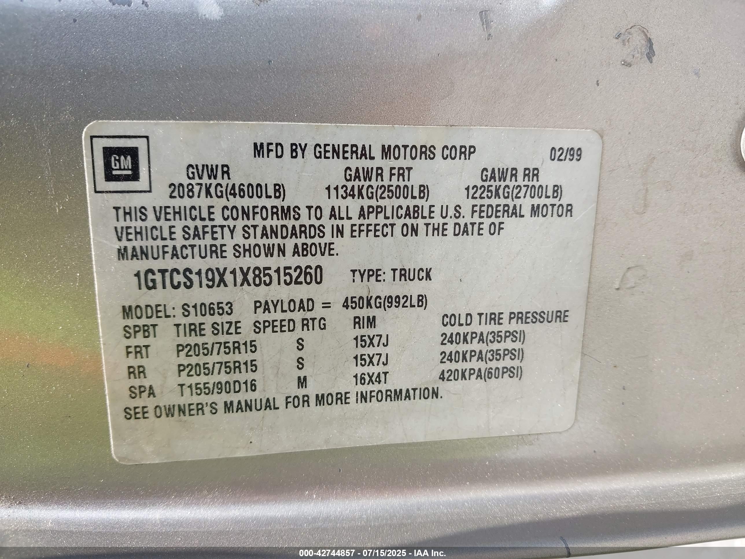 GMC SONOMA image 9