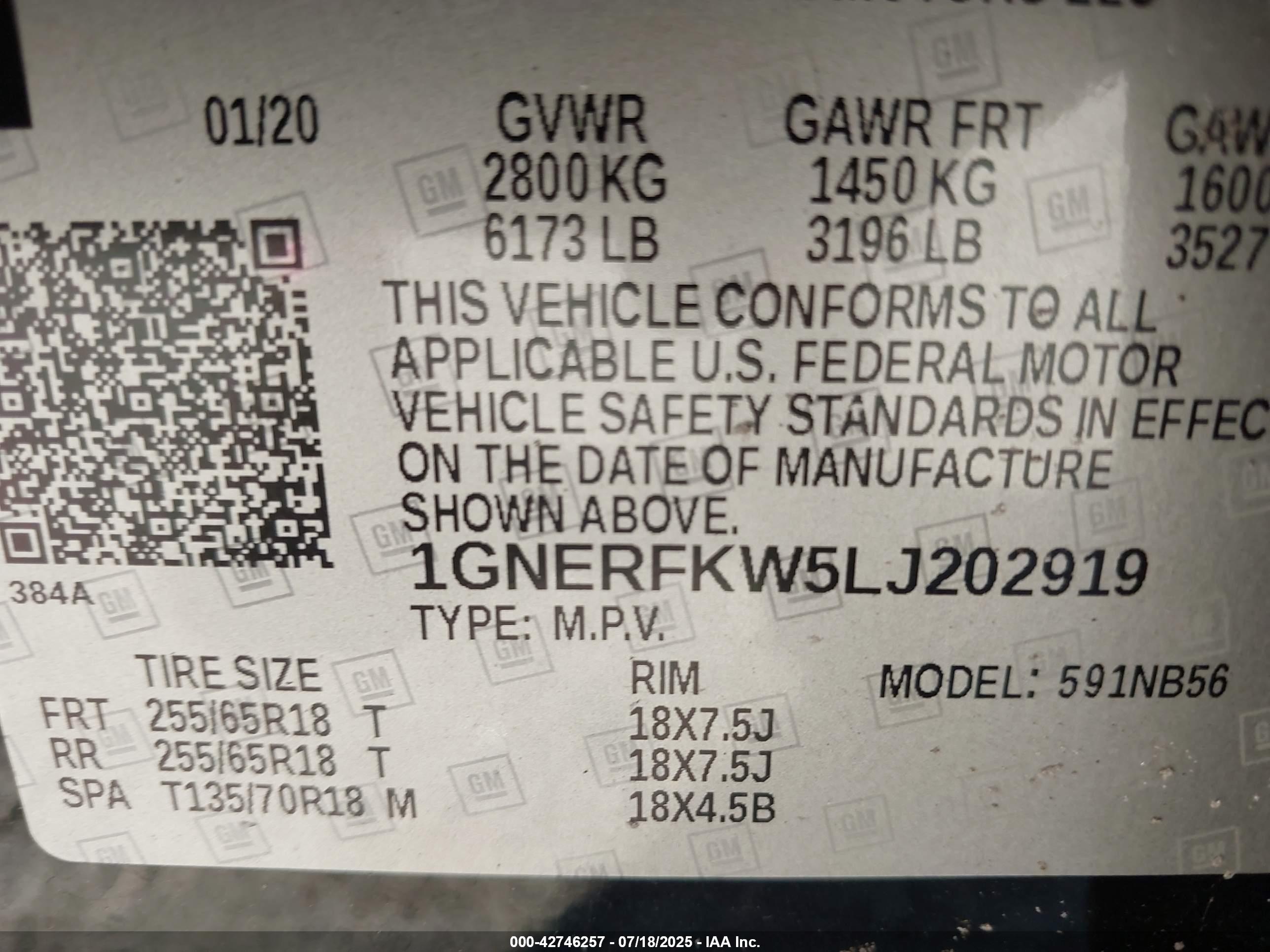 CHEVROLET TRAVERSE image 9