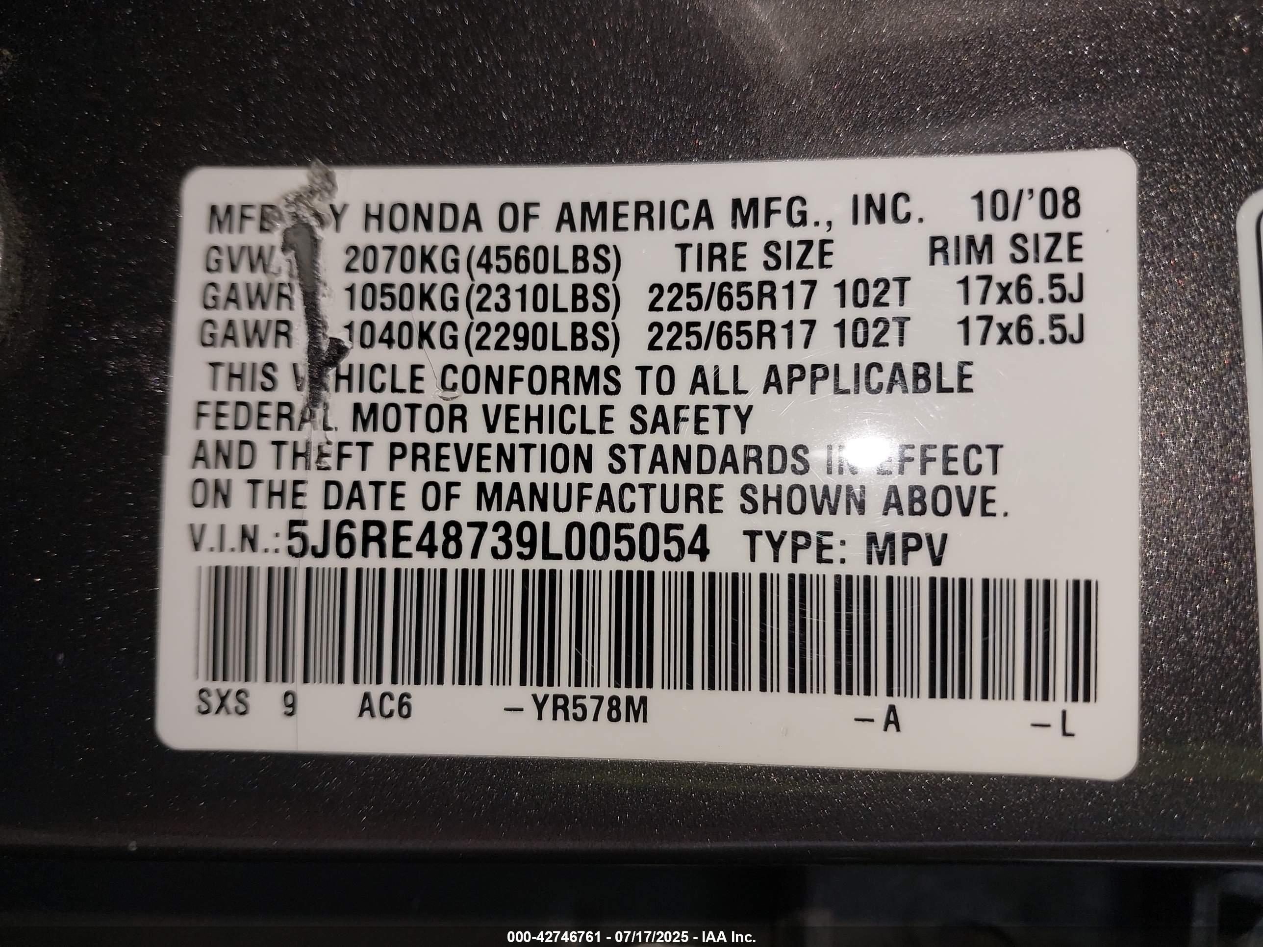 HONDA CR-V image 9