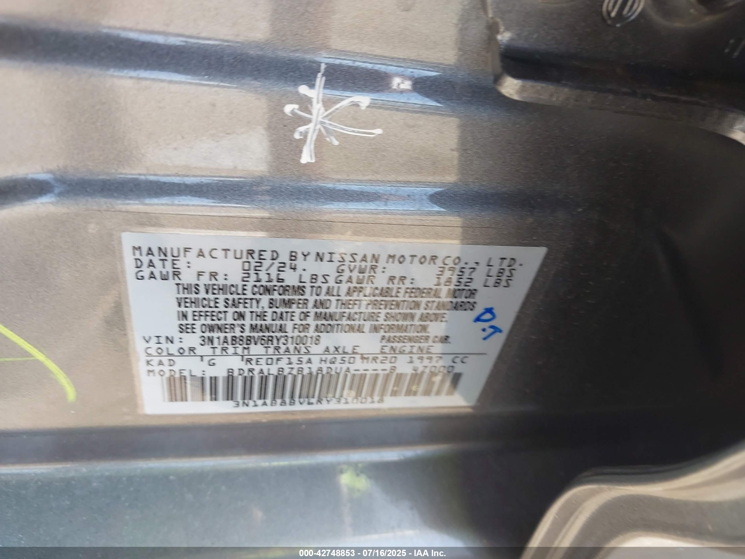 NISSAN SENTRA image 9
