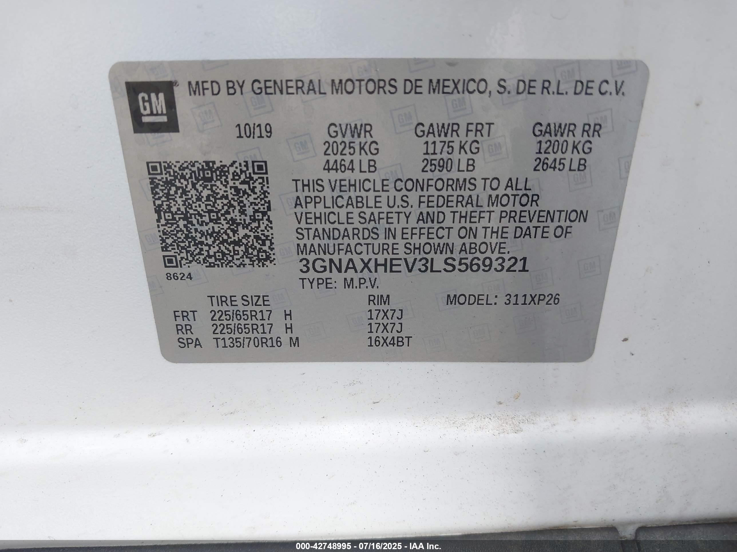 CHEVROLET EQUINOX image 9