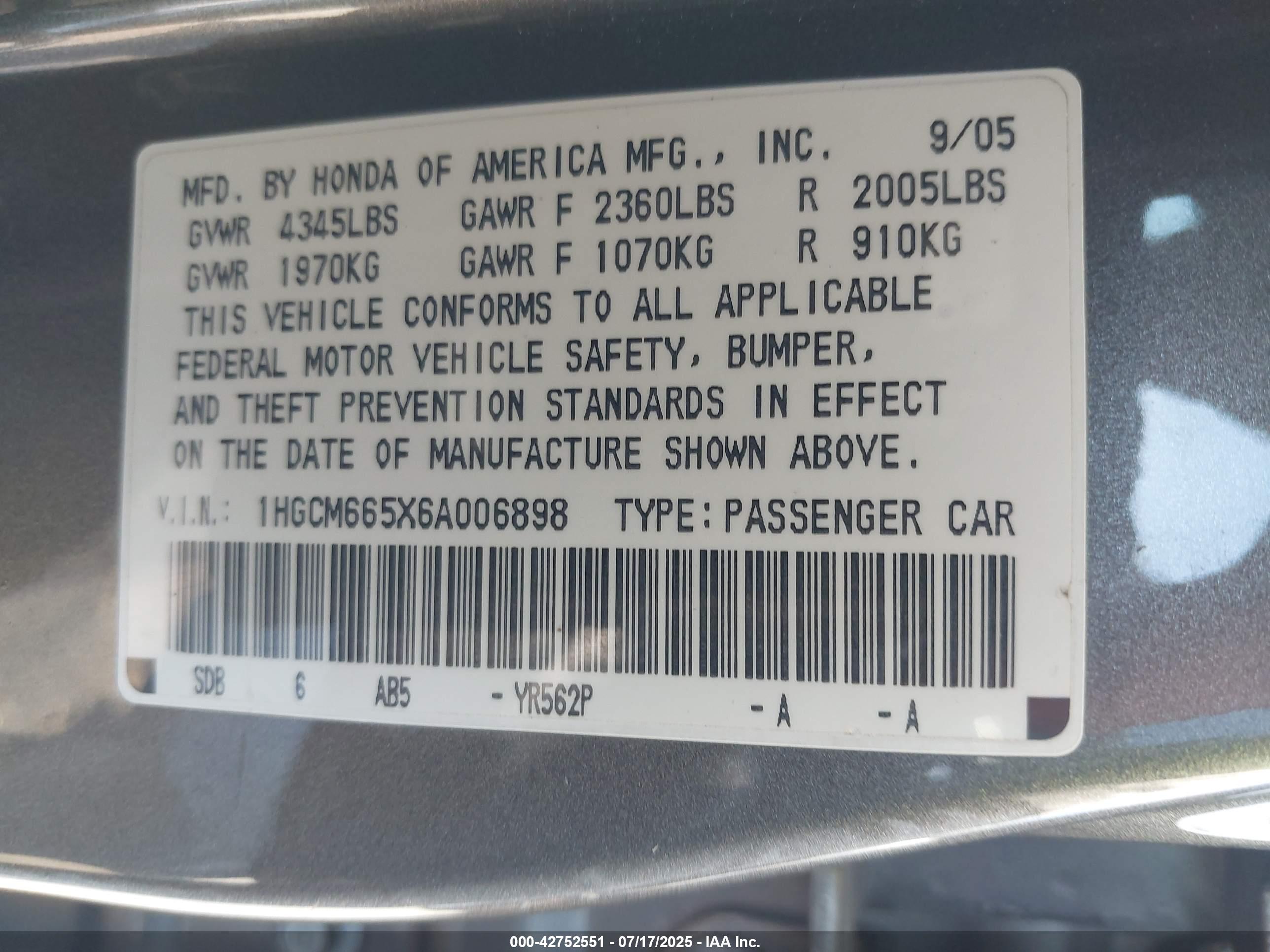 HONDA ACCORD image 9
