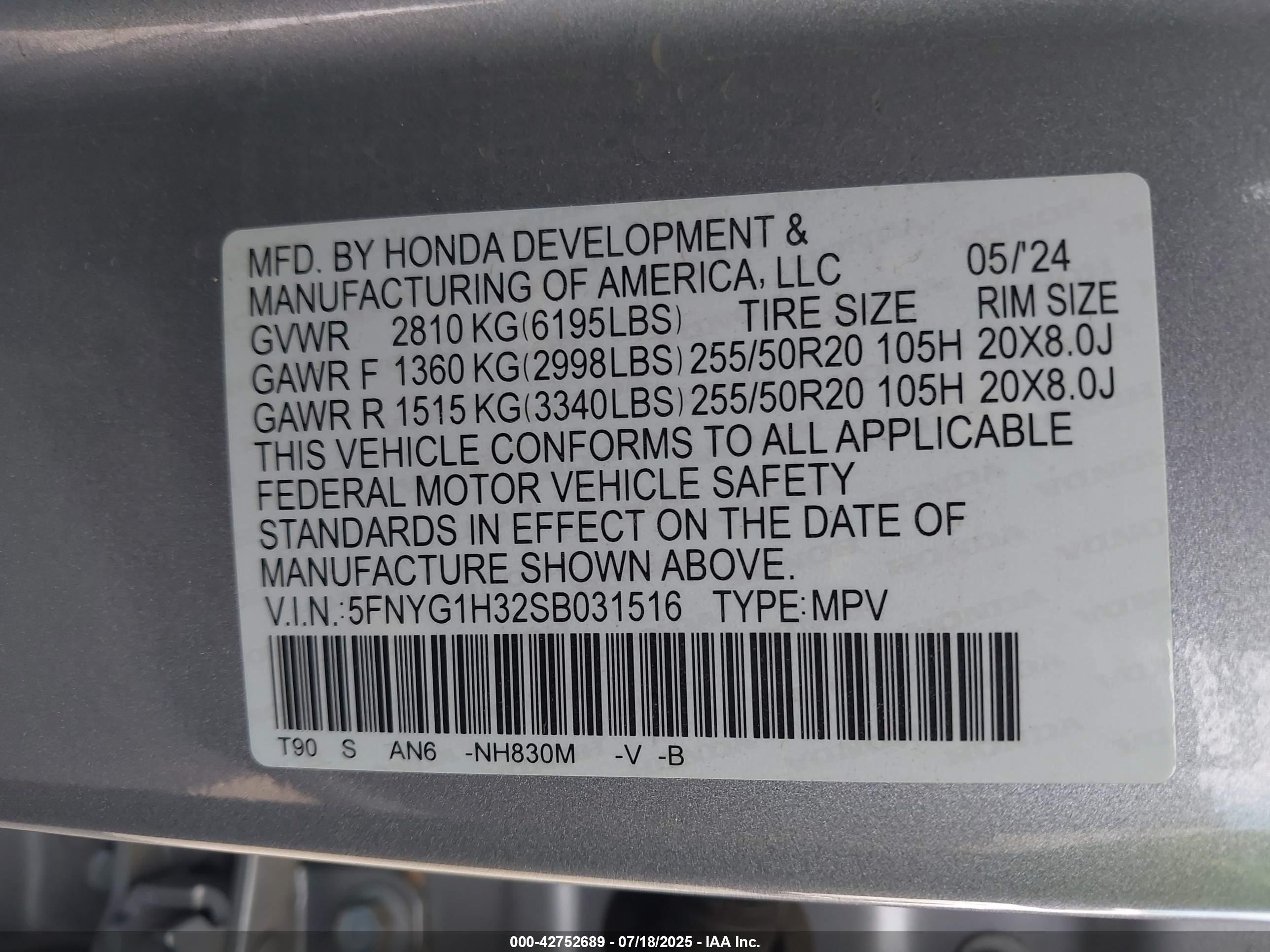 HONDA PILOT image 9