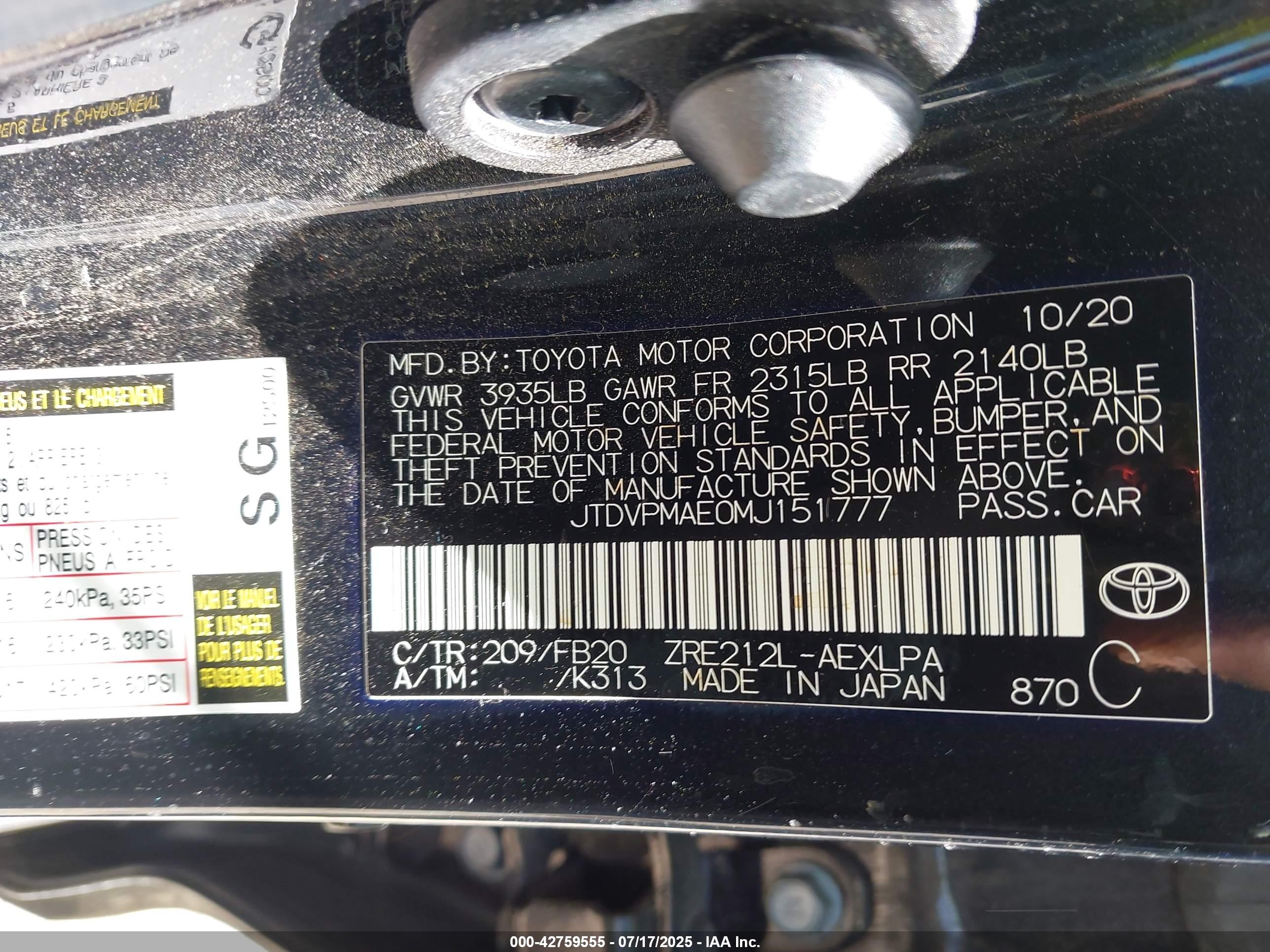 TOYOTA COROLLA image 9