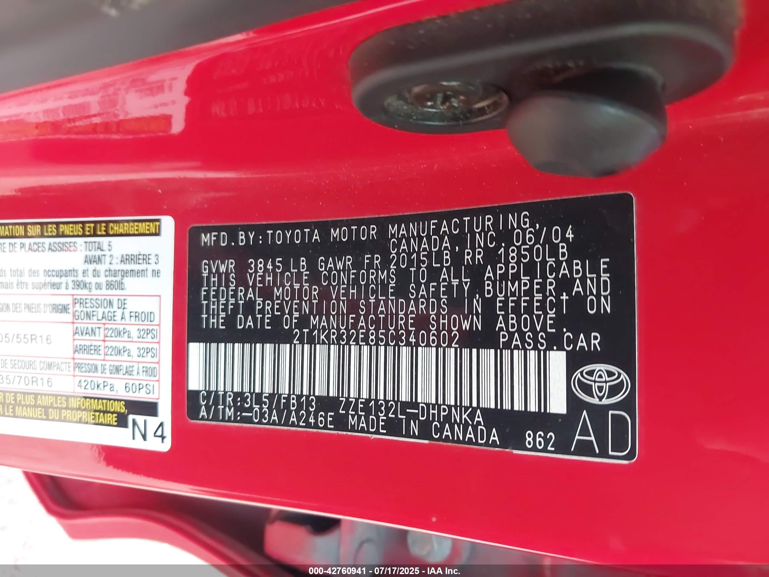 TOYOTA MATRIX image 9