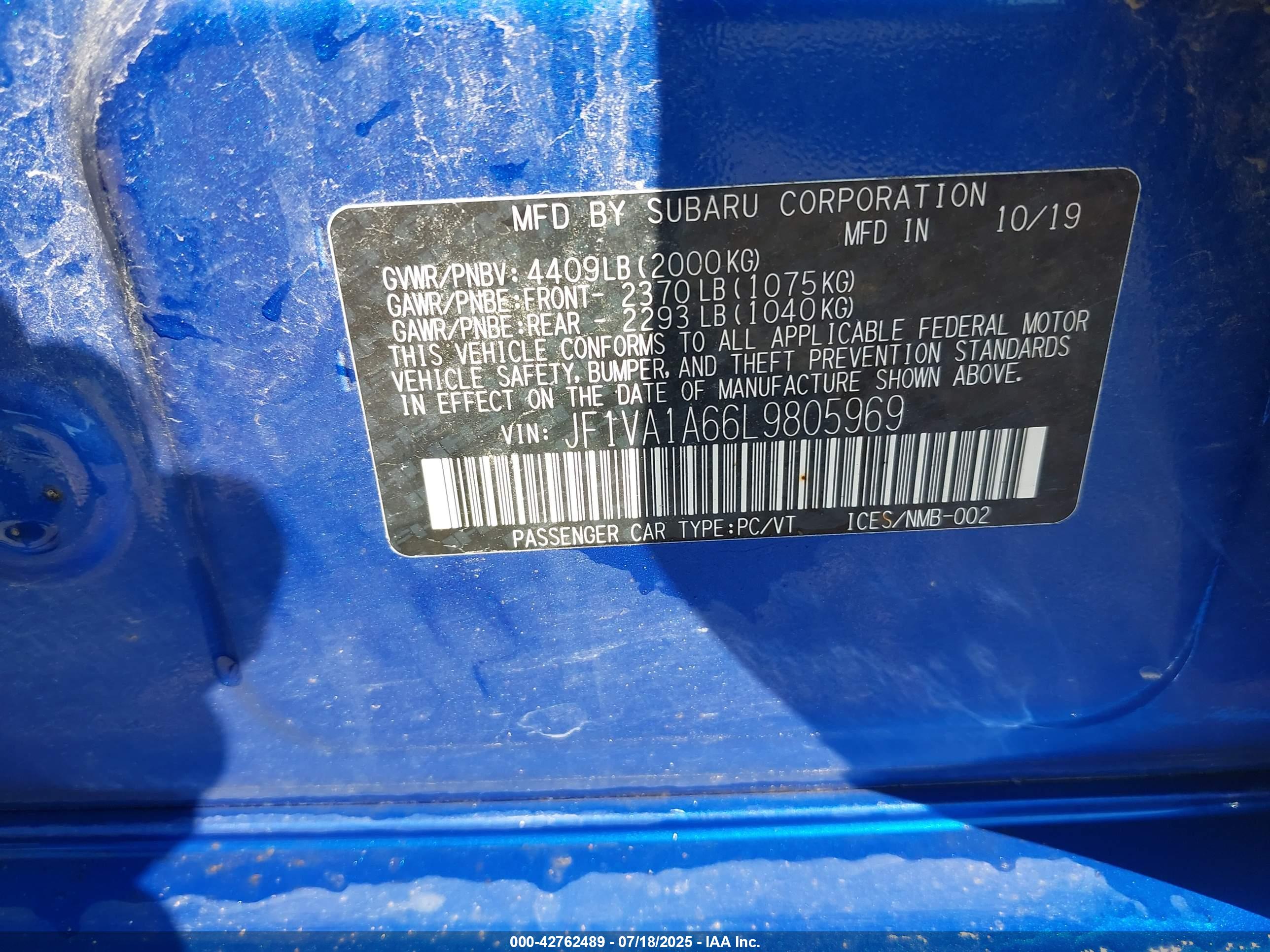 SUBARU WRX image 9