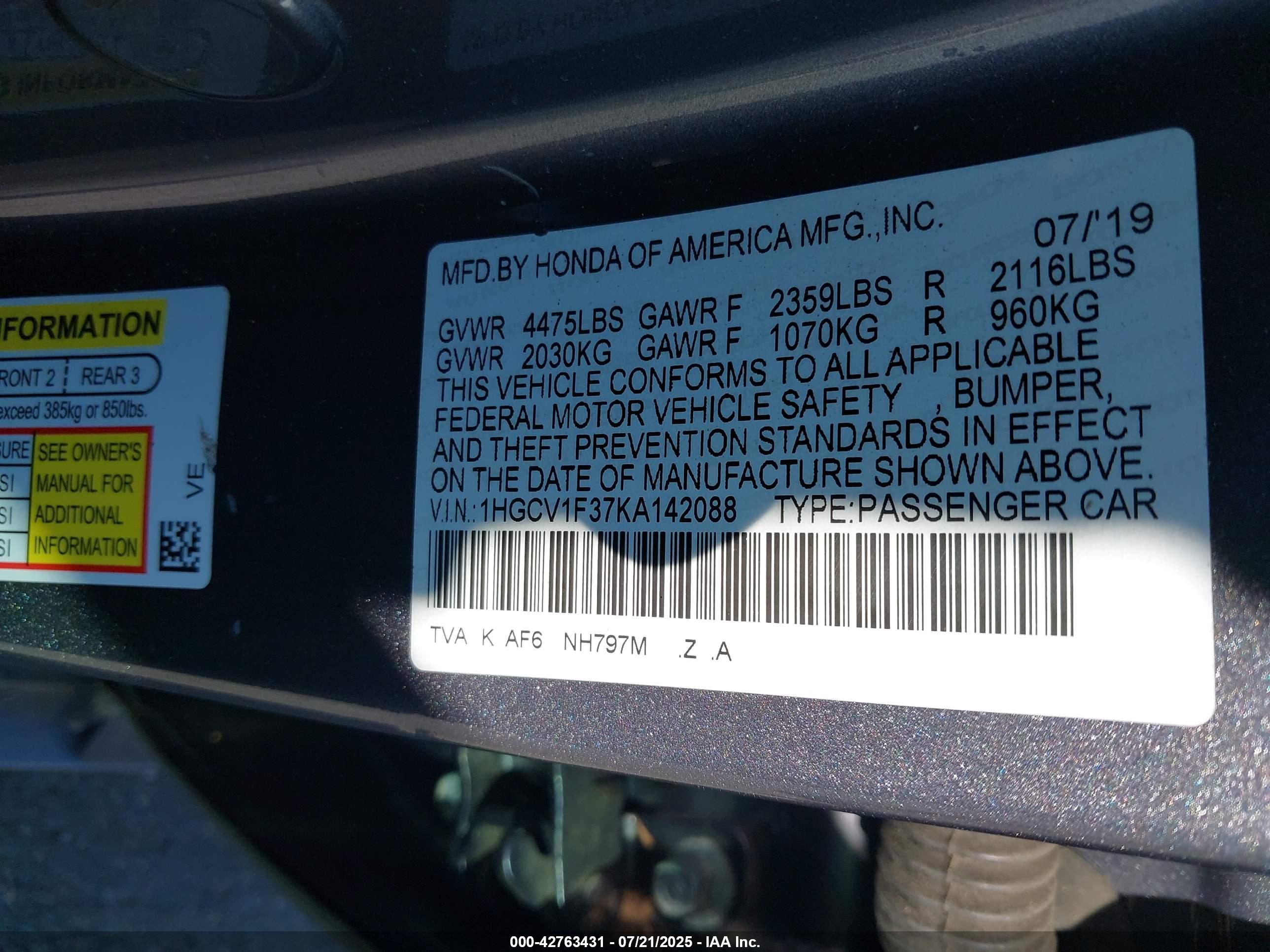 HONDA ACCORD image 9