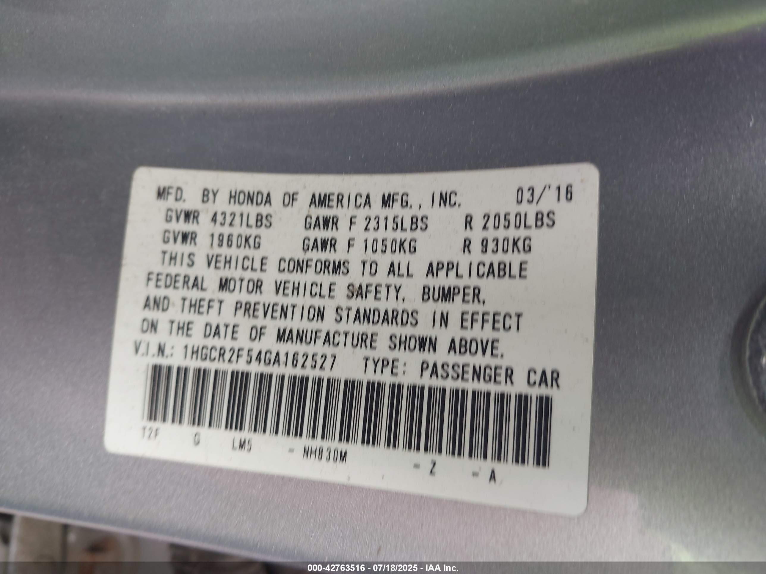 HONDA ACCORD image 9