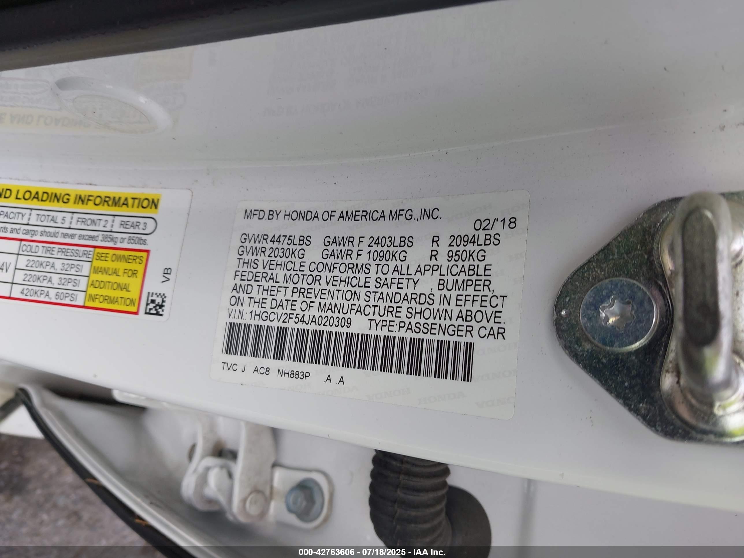 HONDA ACCORD image 9
