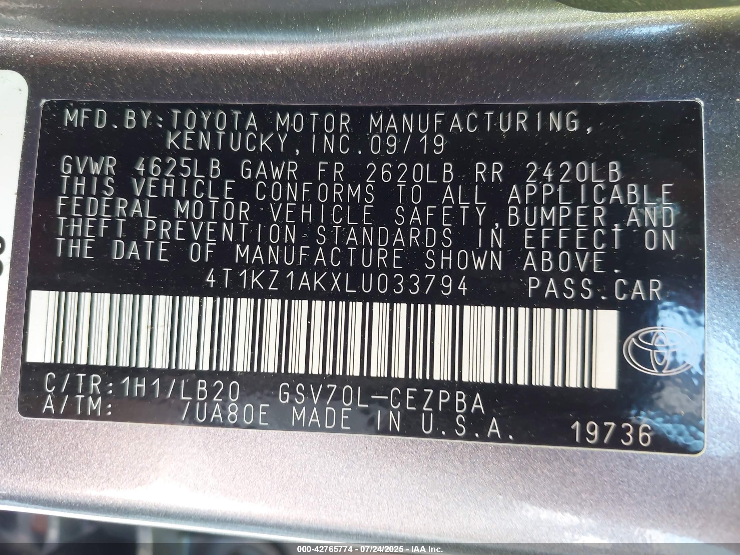 TOYOTA CAMRY image 9