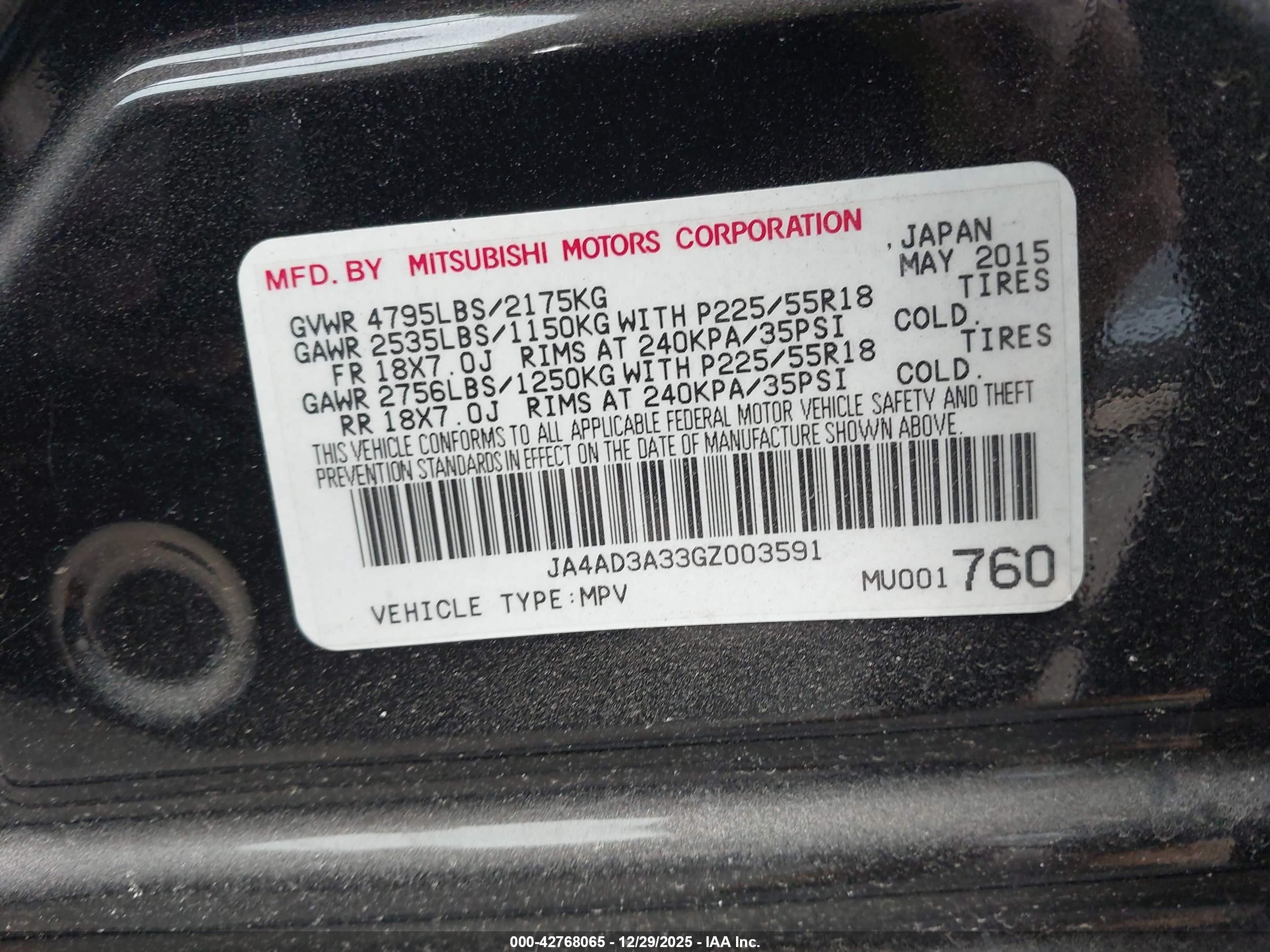 MITSUBISHI OUTLANDER image 9