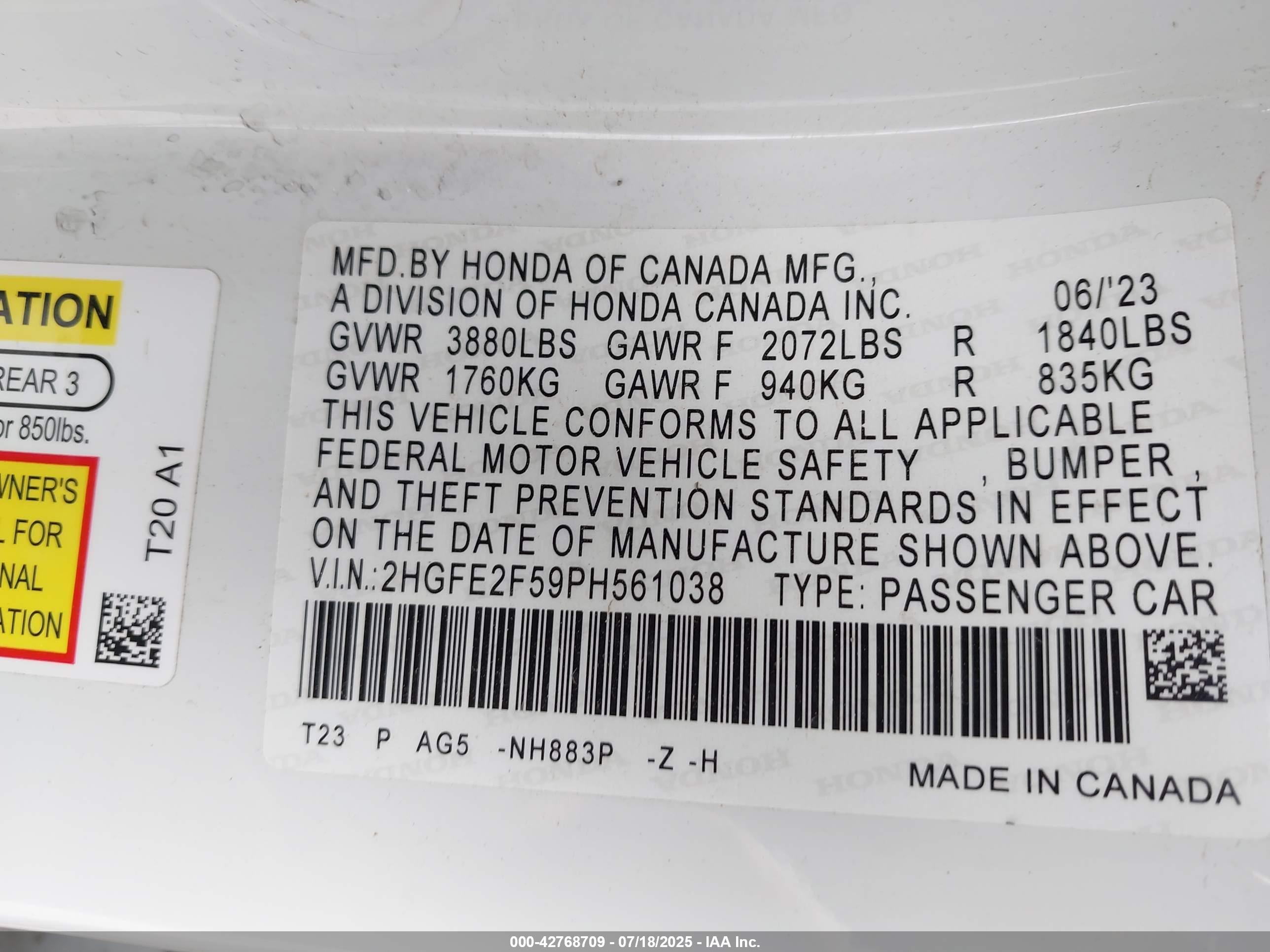 HONDA CIVIC image 9