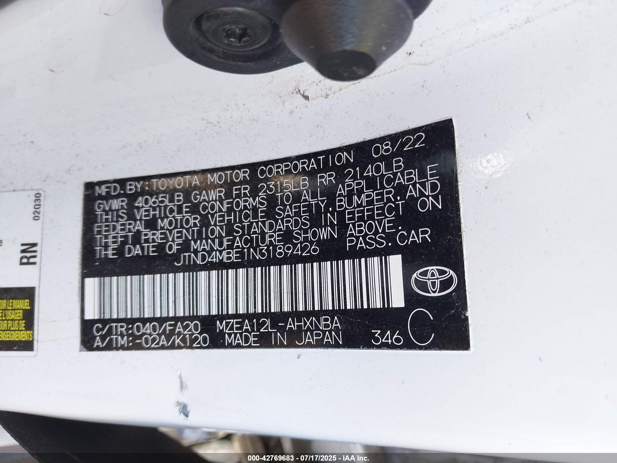 TOYOTA COROLLA image 9