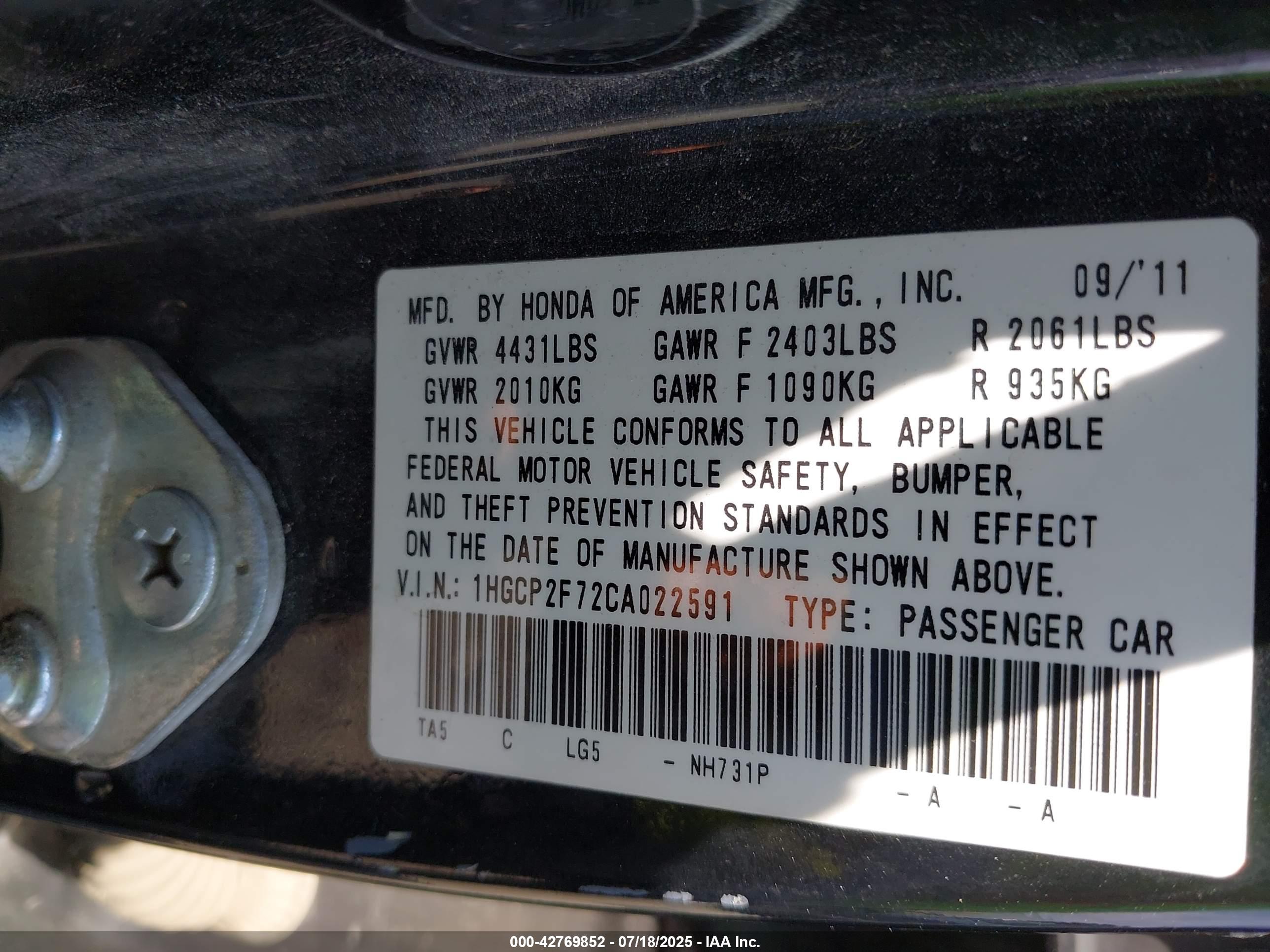 HONDA ACCORD image 9