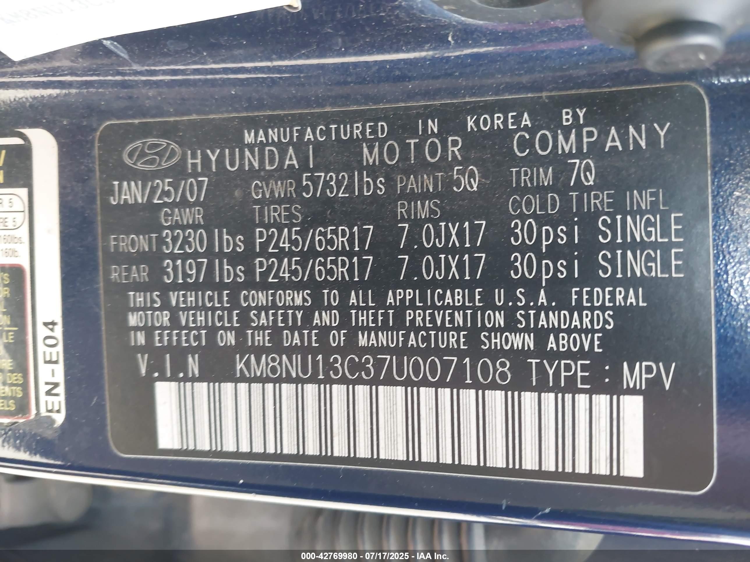 HYUNDAI VERACRUZ image 9