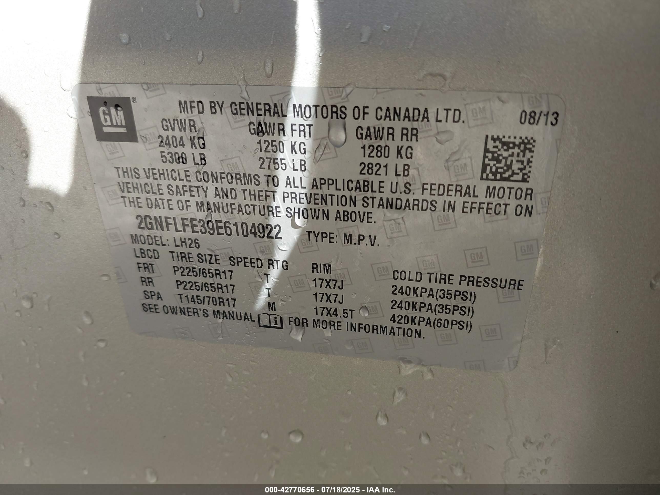 CHEVROLET EQUINOX image 9