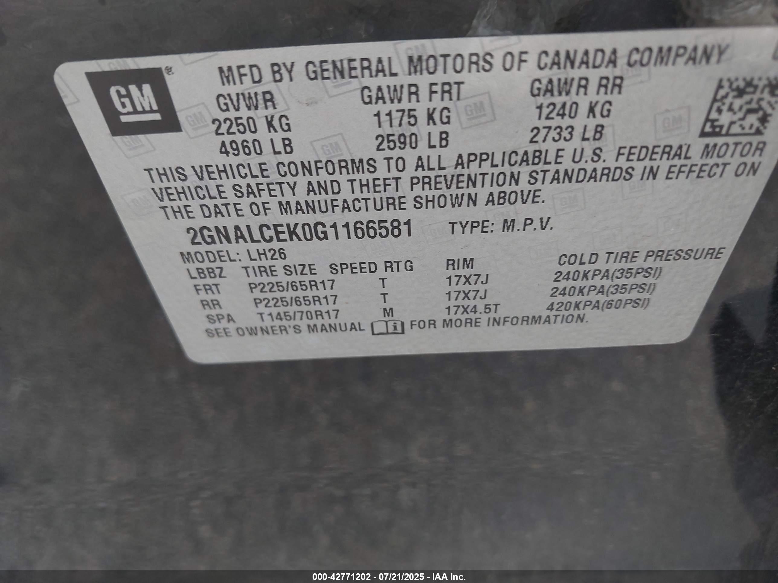 CHEVROLET EQUINOX image 9