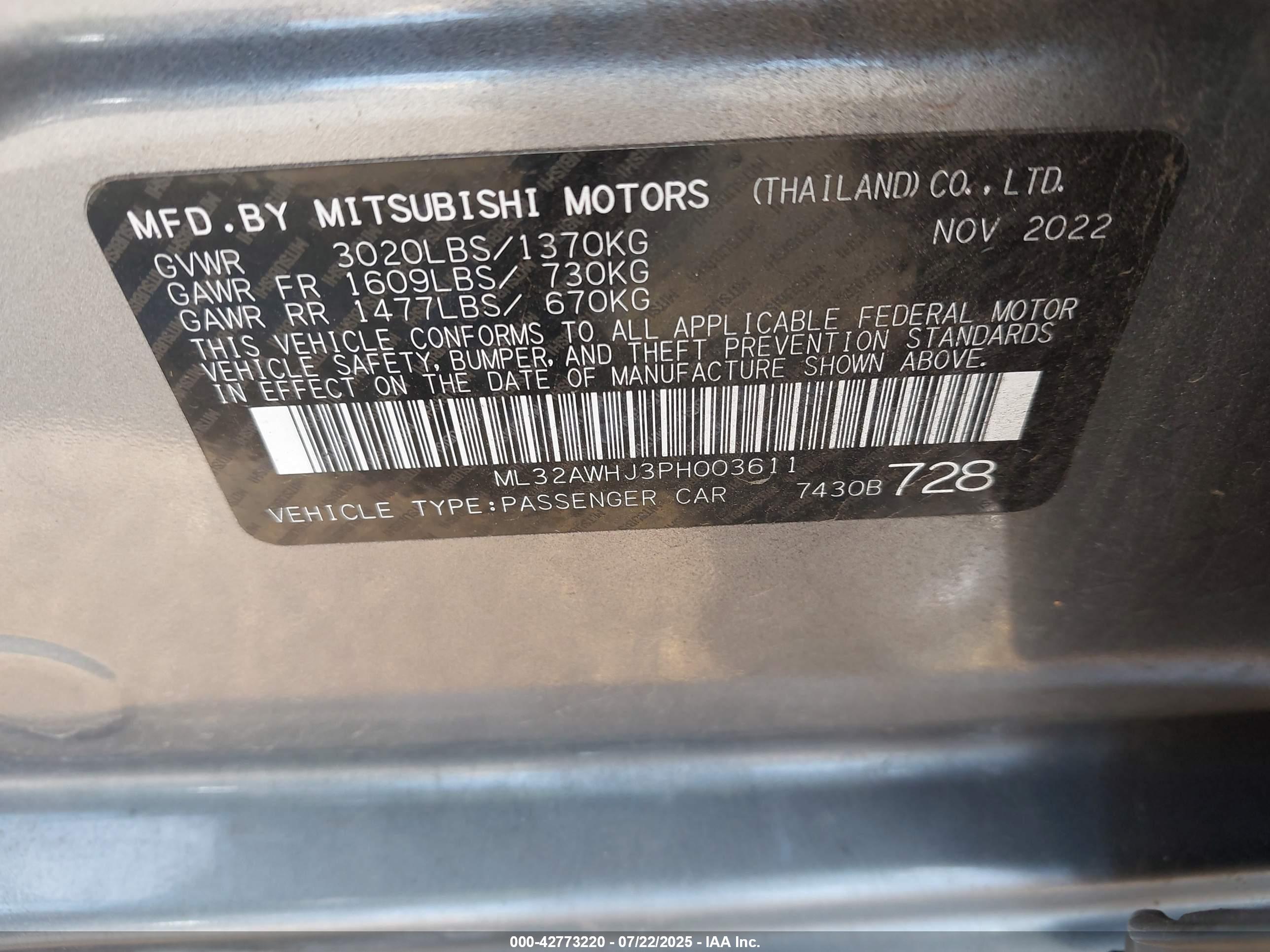MITSUBISHI MIRAGE image 9