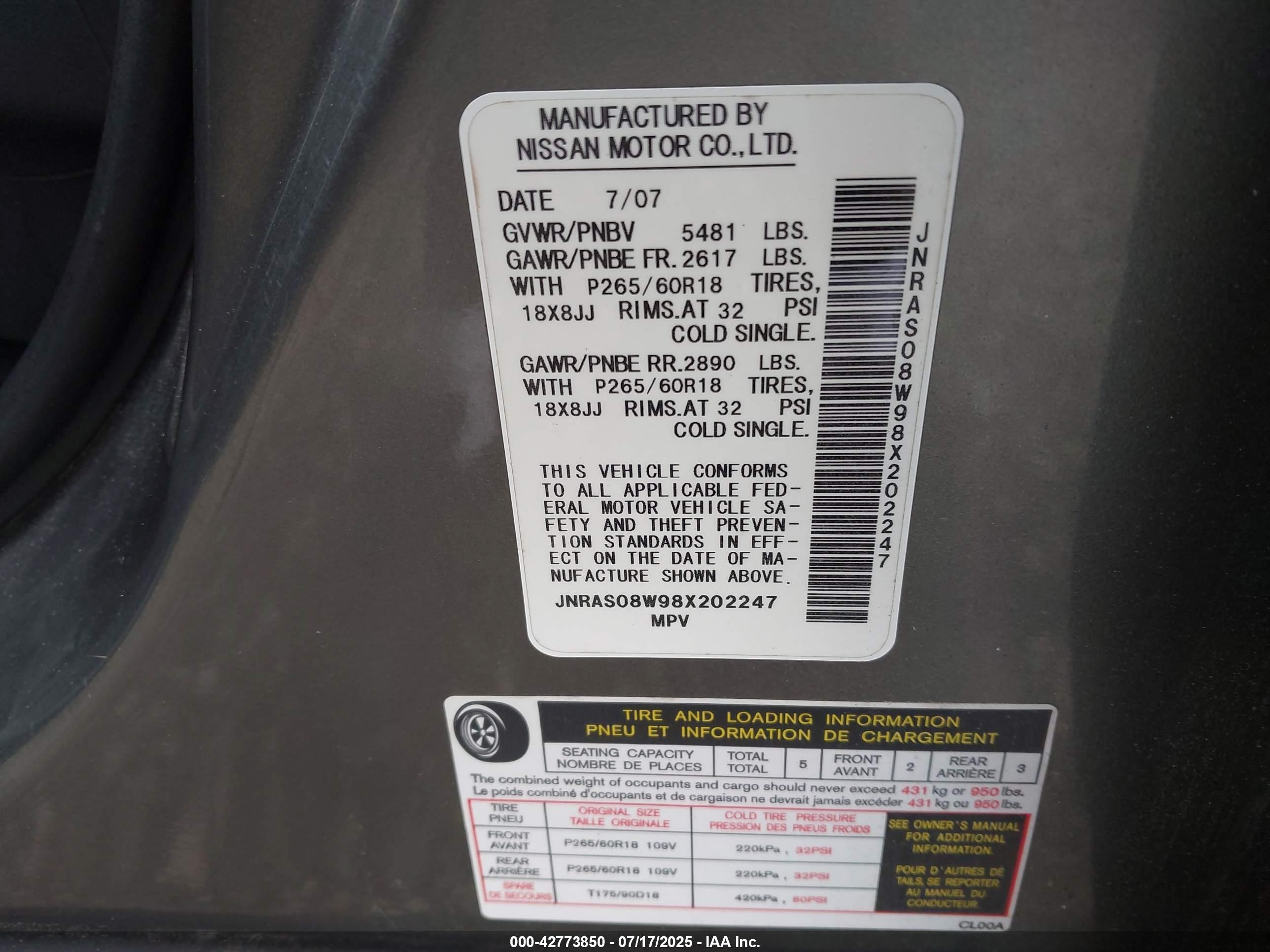 INFINITI FX35 image 9