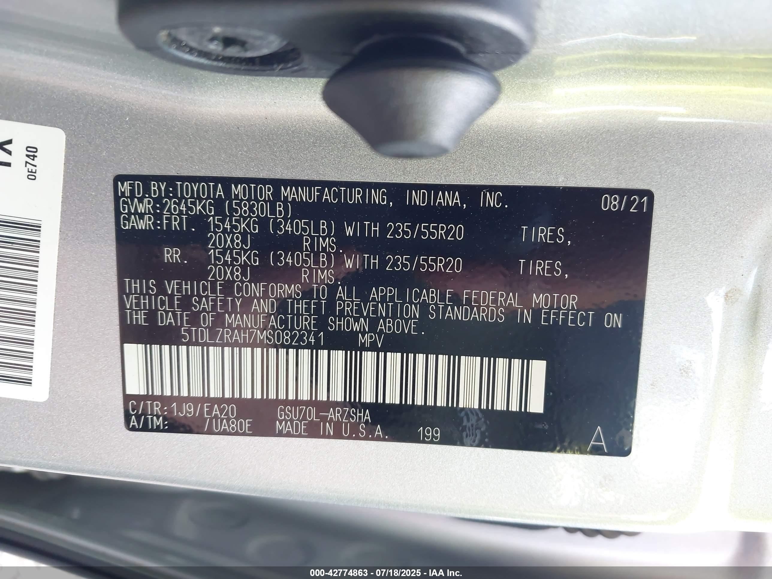 TOYOTA HIGHLANDER image 9