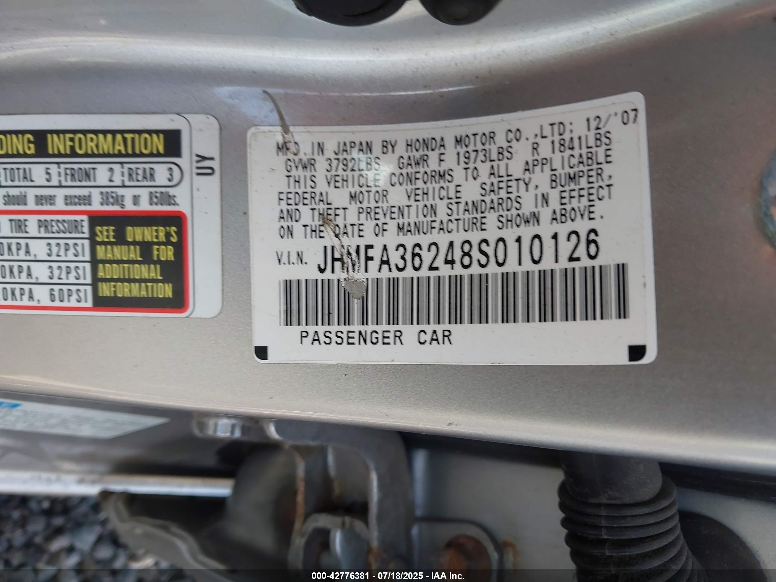 HONDA CIVIC image 9