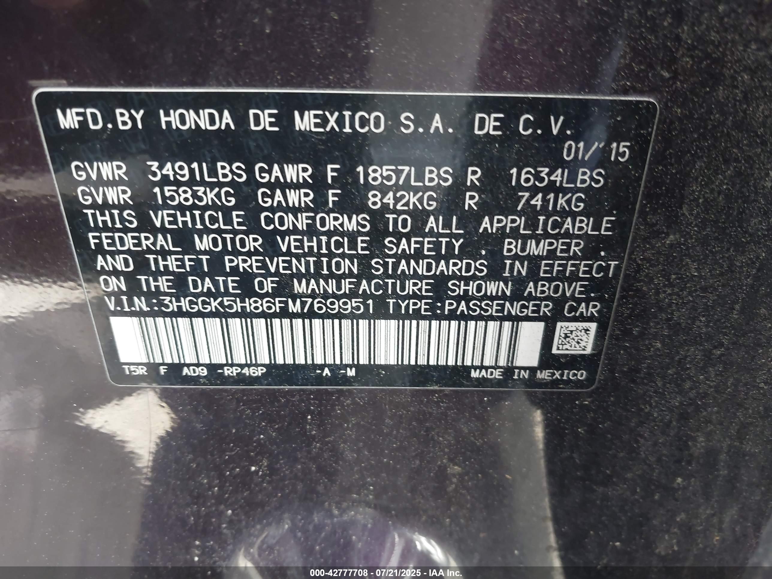HONDA FIT image 9