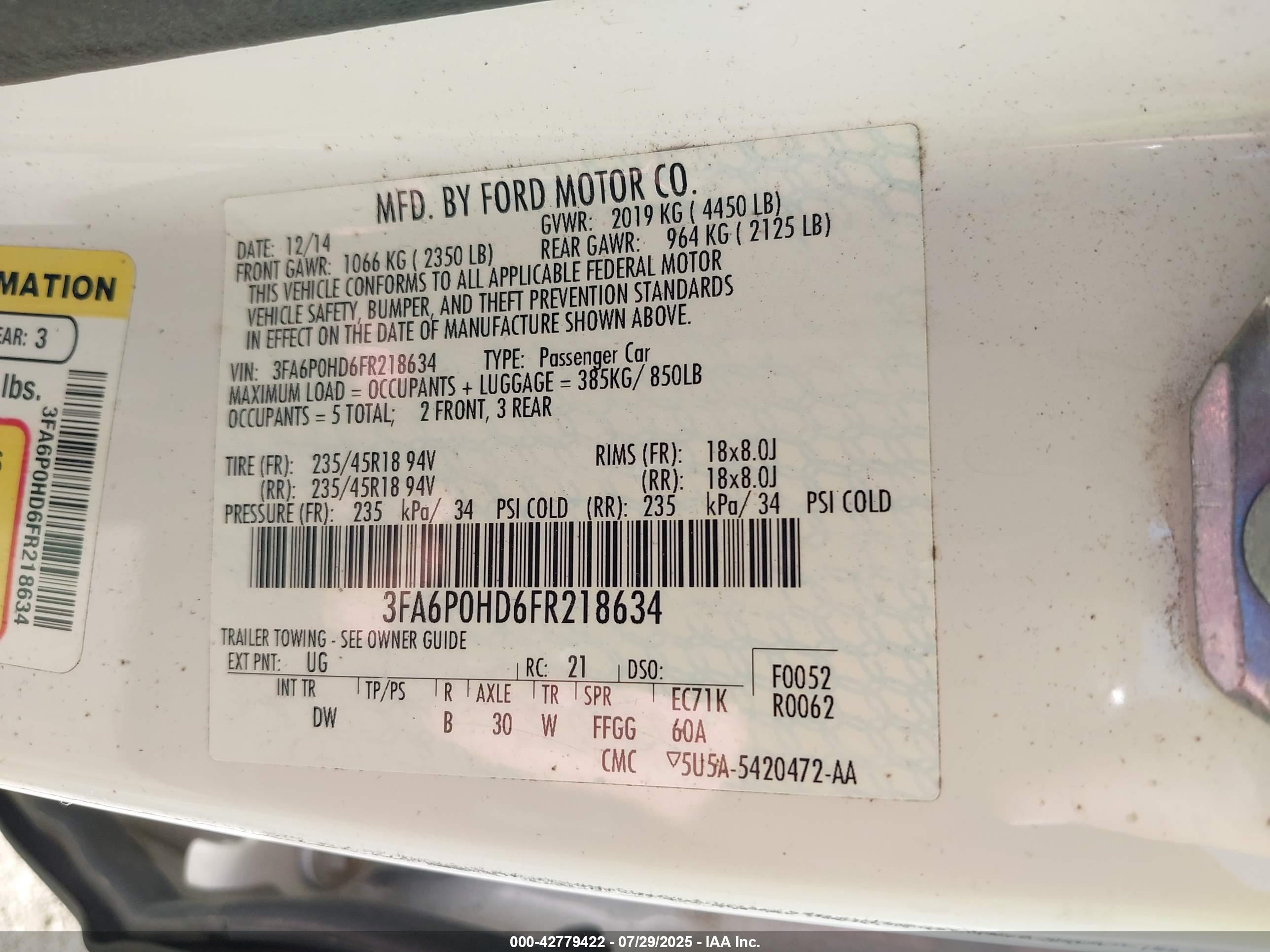 FORD FUSION image 9