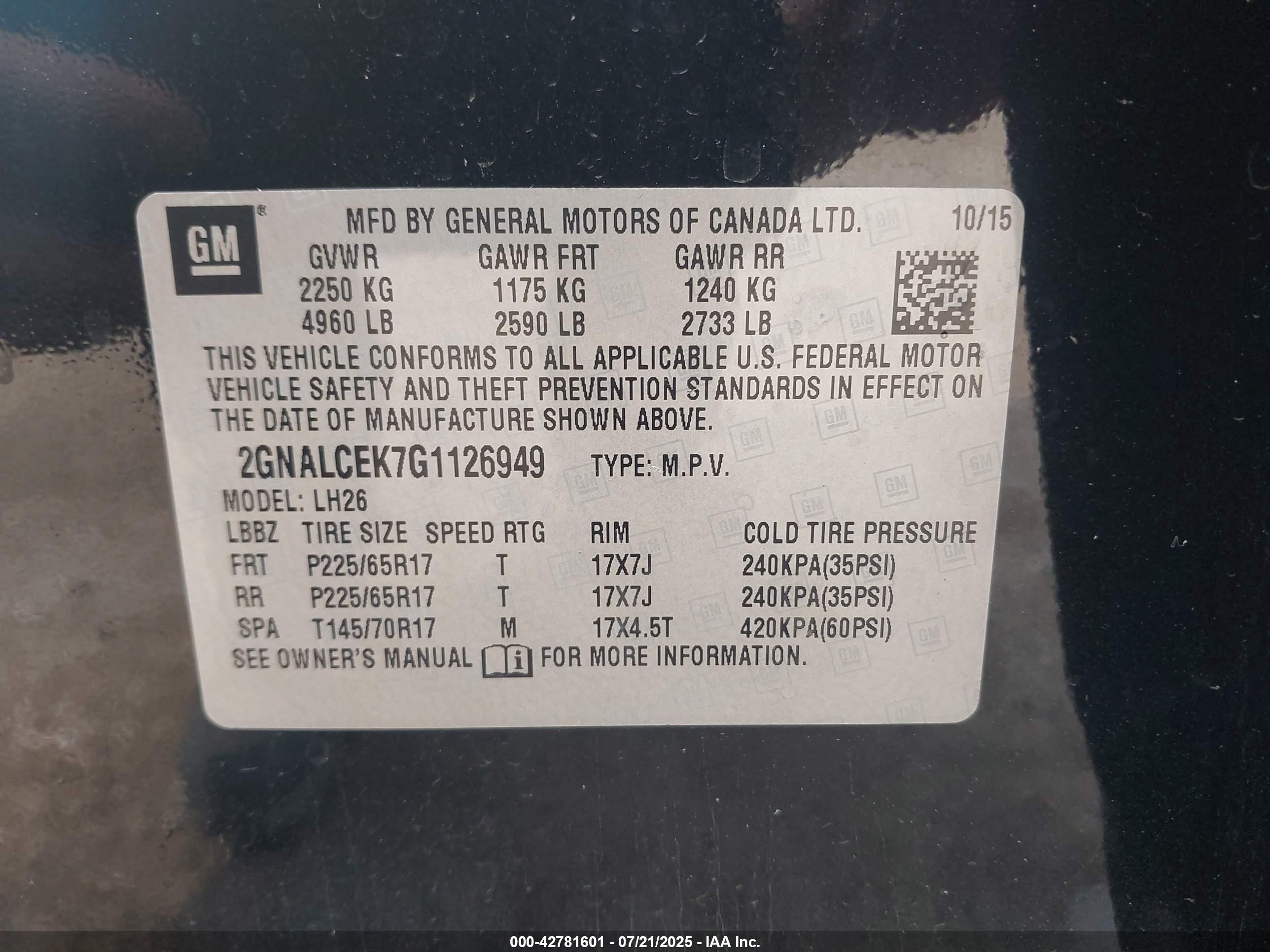 CHEVROLET EQUINOX image 9