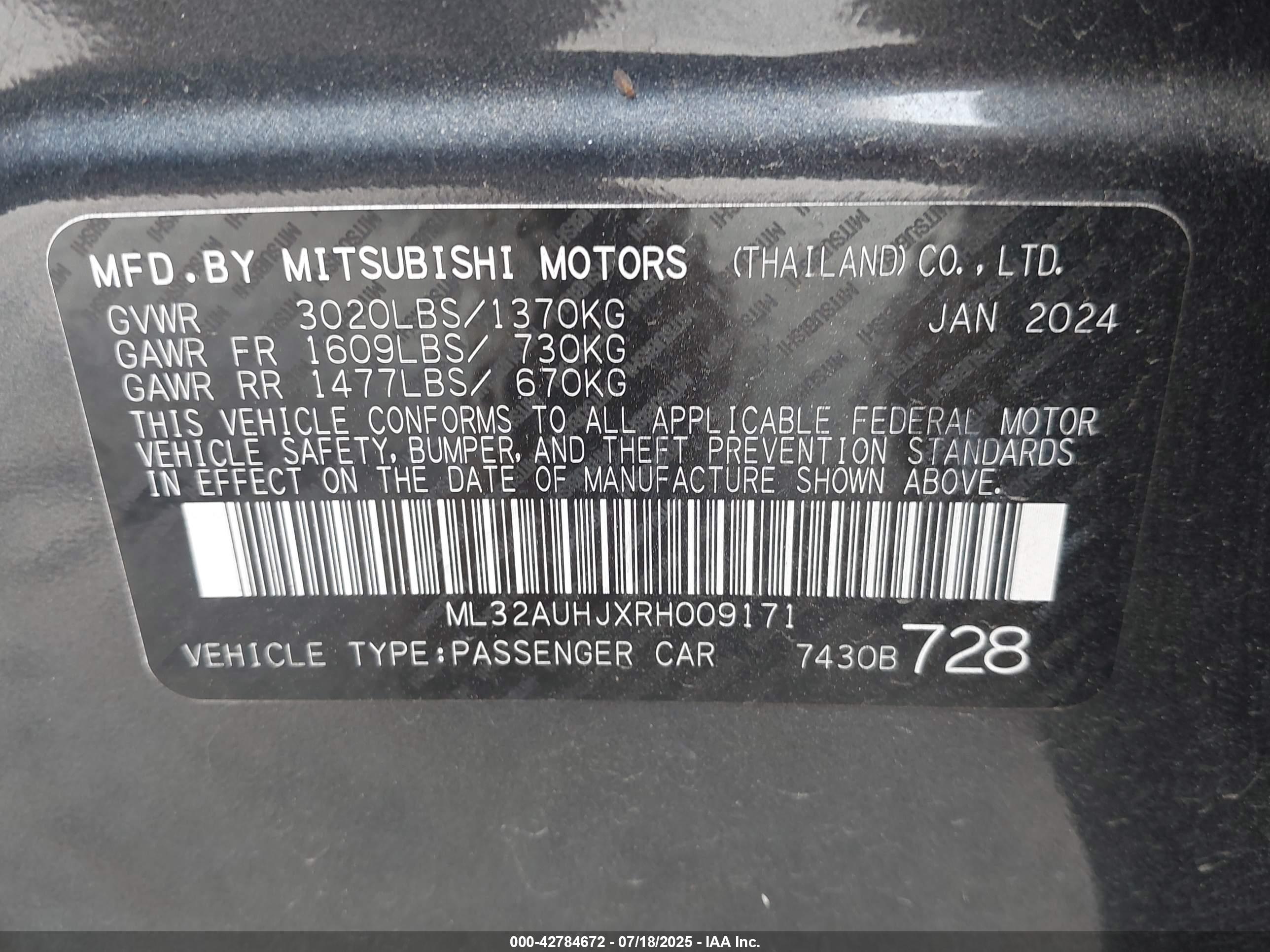 MITSUBISHI MIRAGE image 9