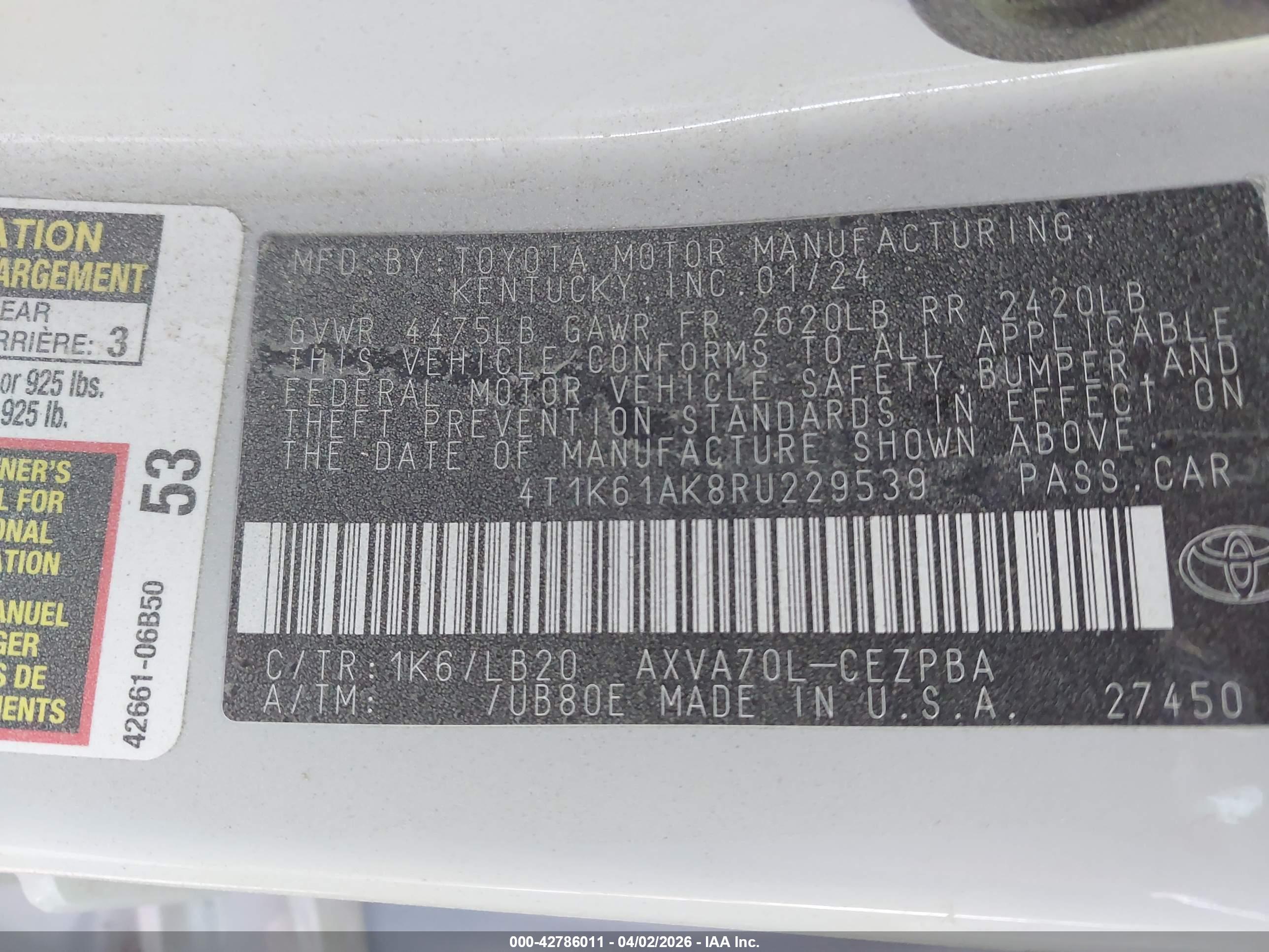TOYOTA CAMRY image 9