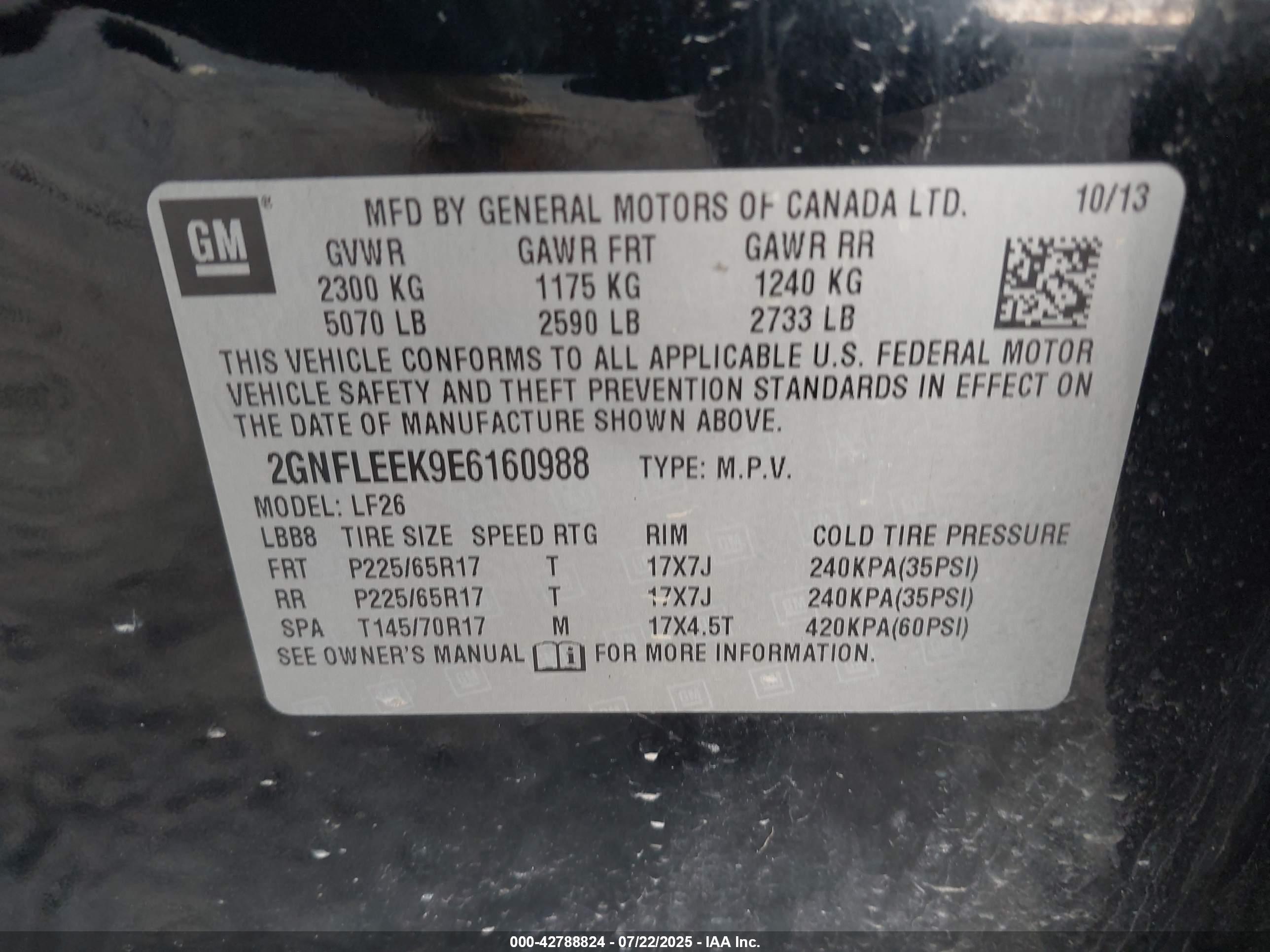 CHEVROLET EQUINOX image 9