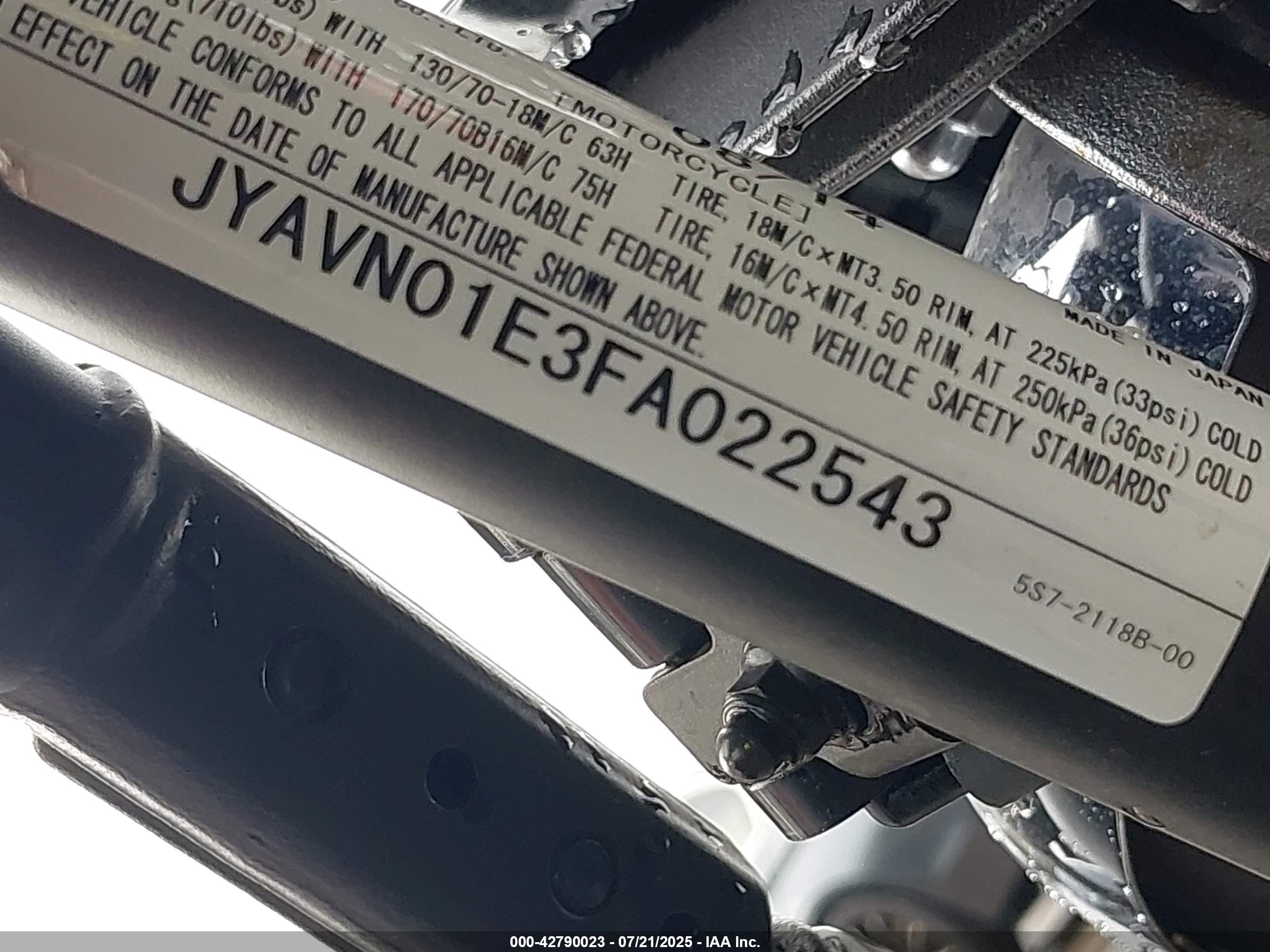 YAMAHA XVS950 image 10