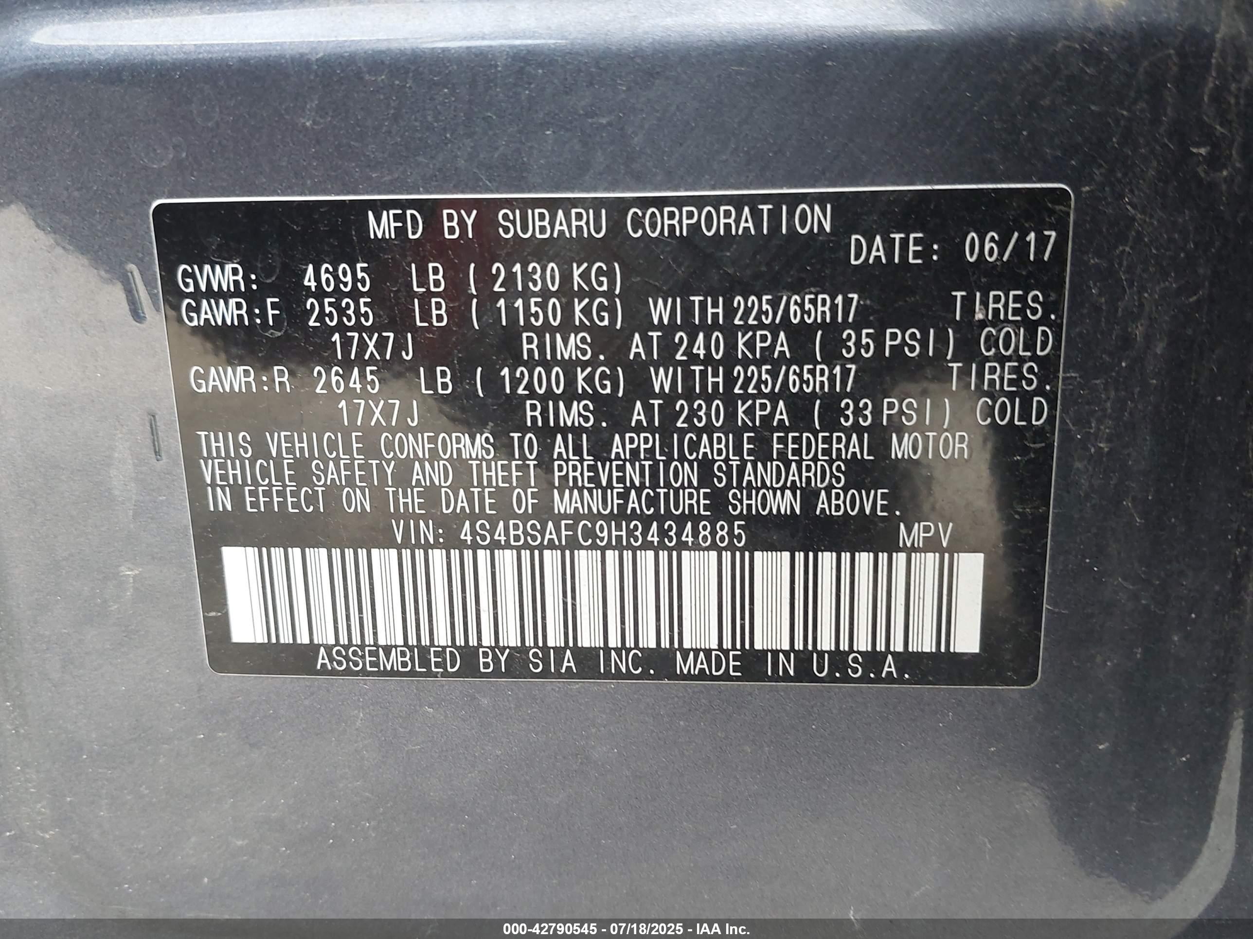 SUBARU OUTBACK image 9