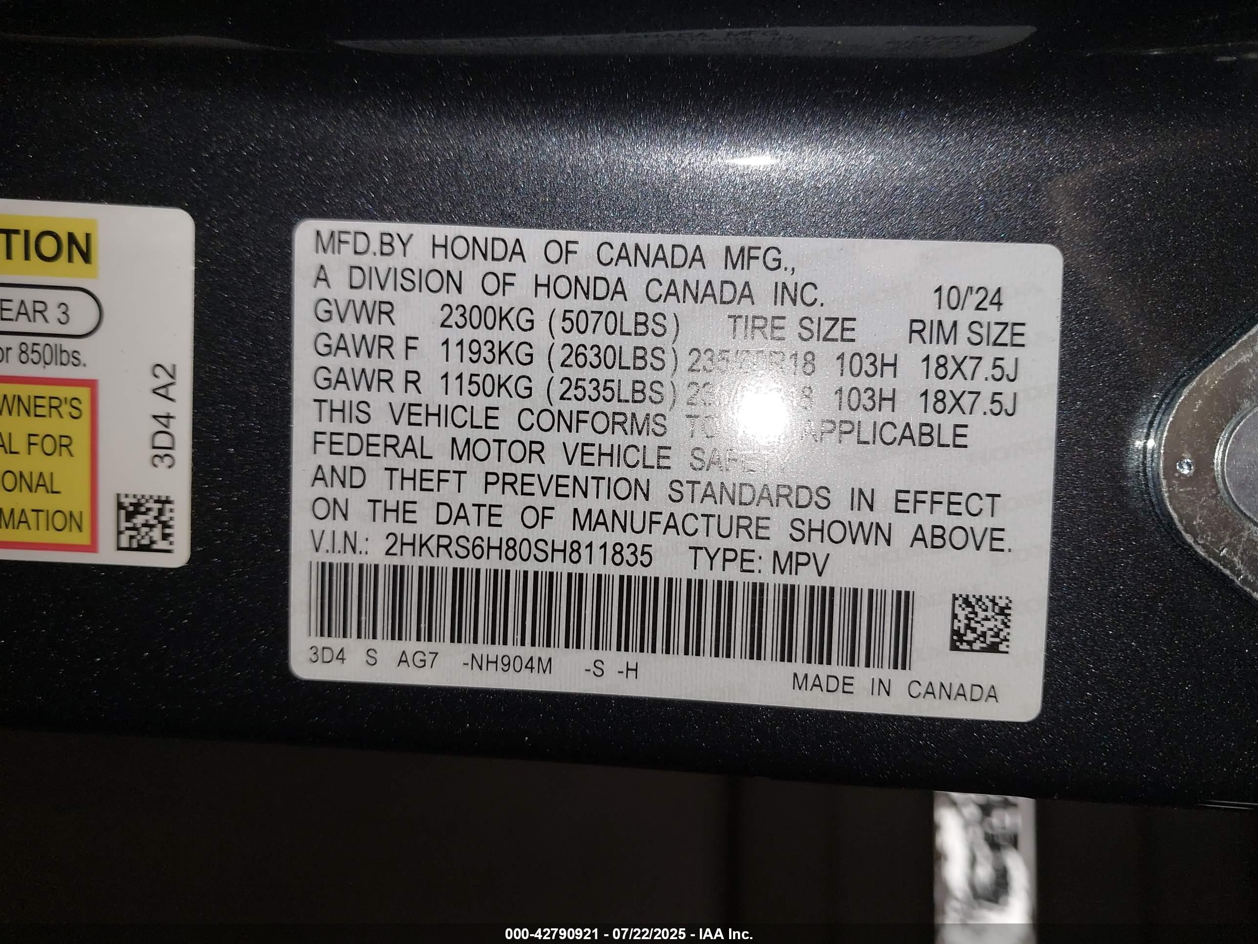 HONDA CR-V image 9