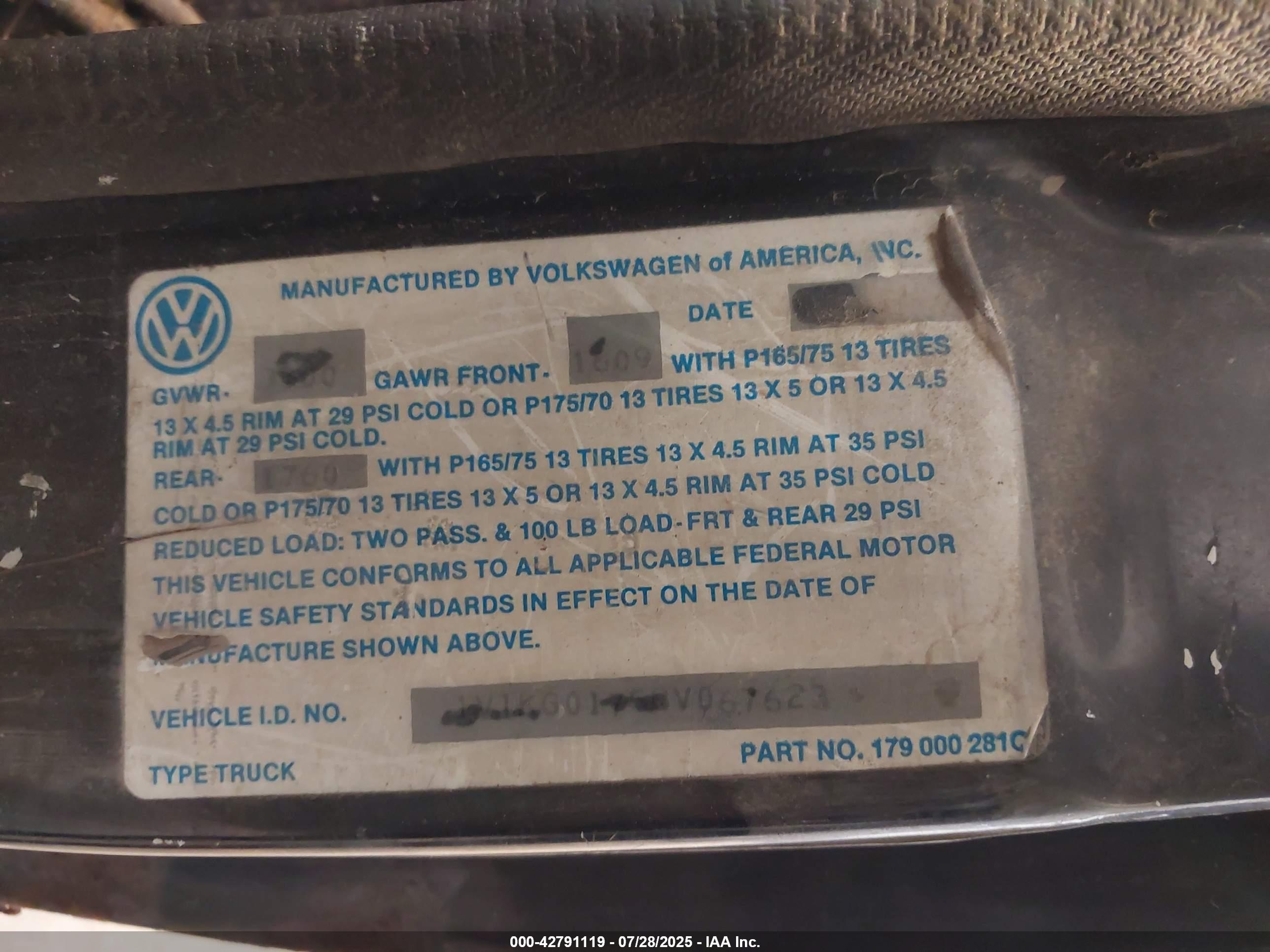 VOLKSWAGEN RABBIT image 9