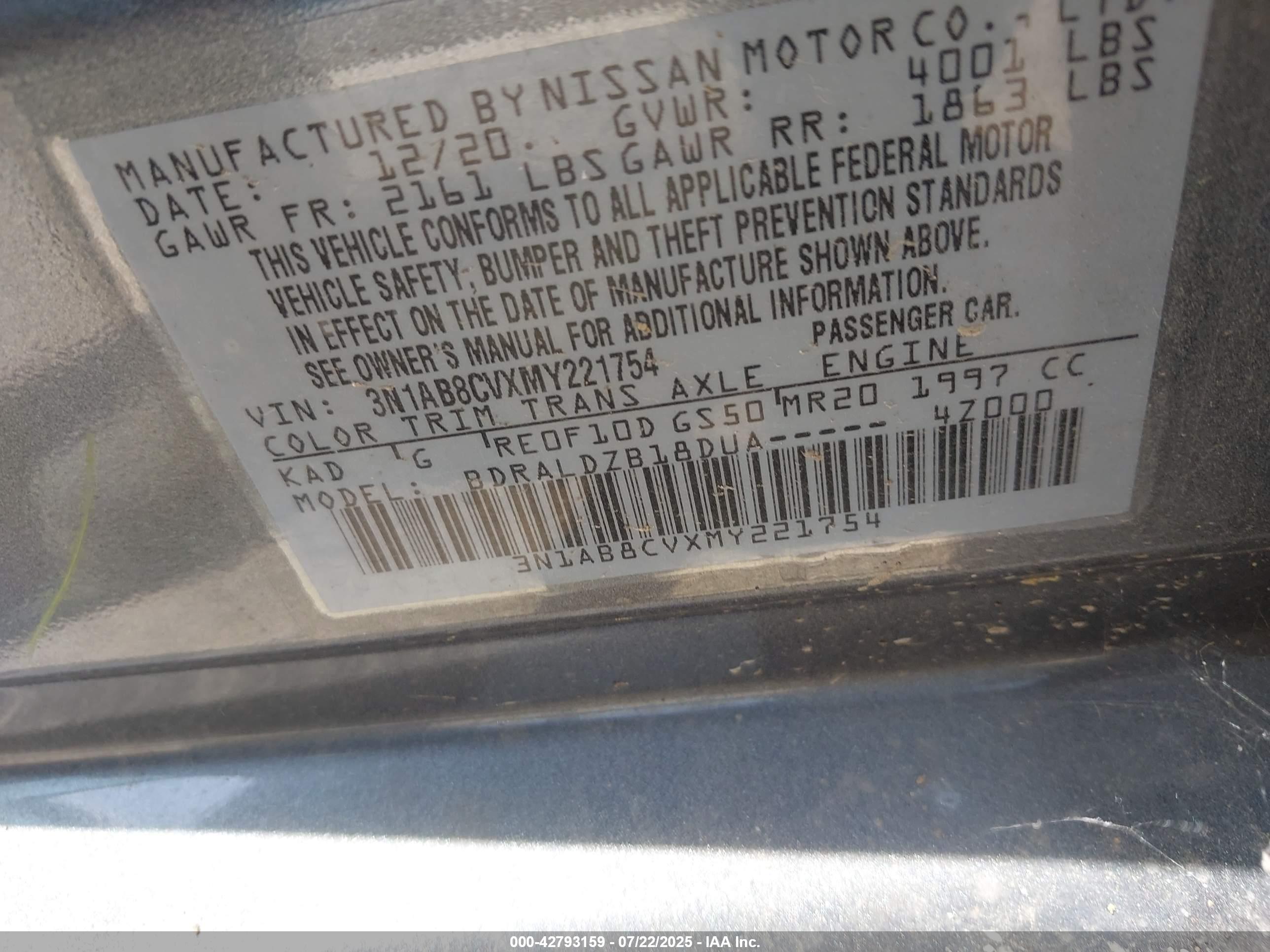 NISSAN SENTRA image 9