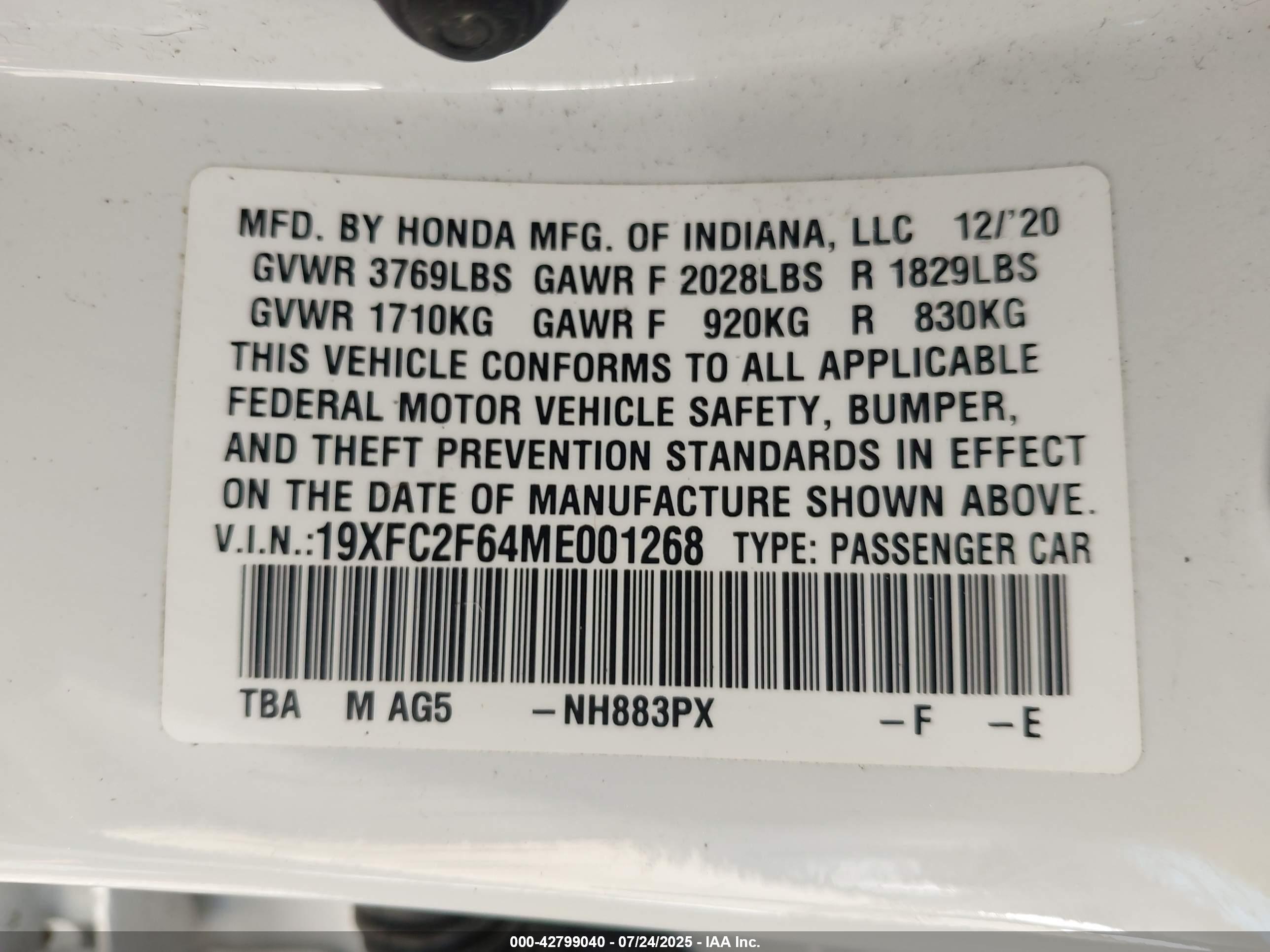 HONDA CIVIC image 9