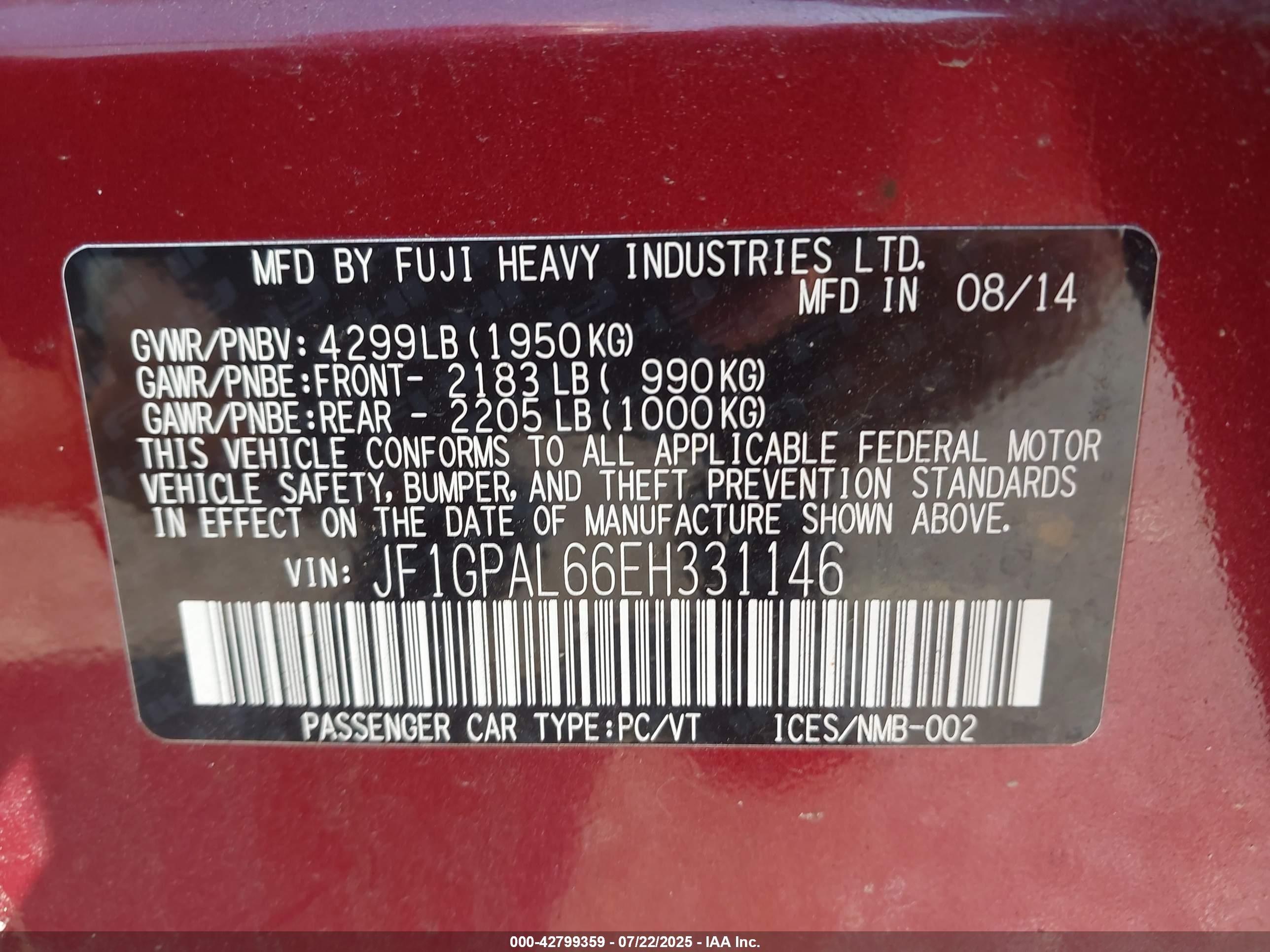 SUBARU IMPREZA image 9
