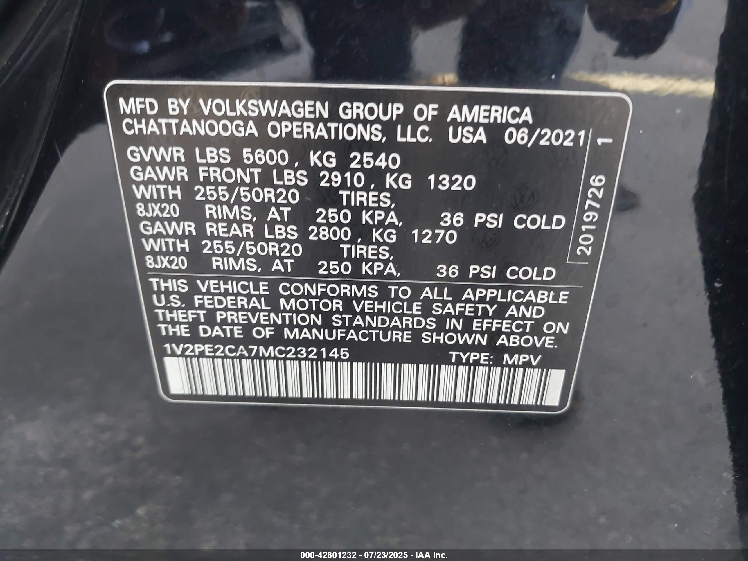 VOLKSWAGEN ATLAS image 9