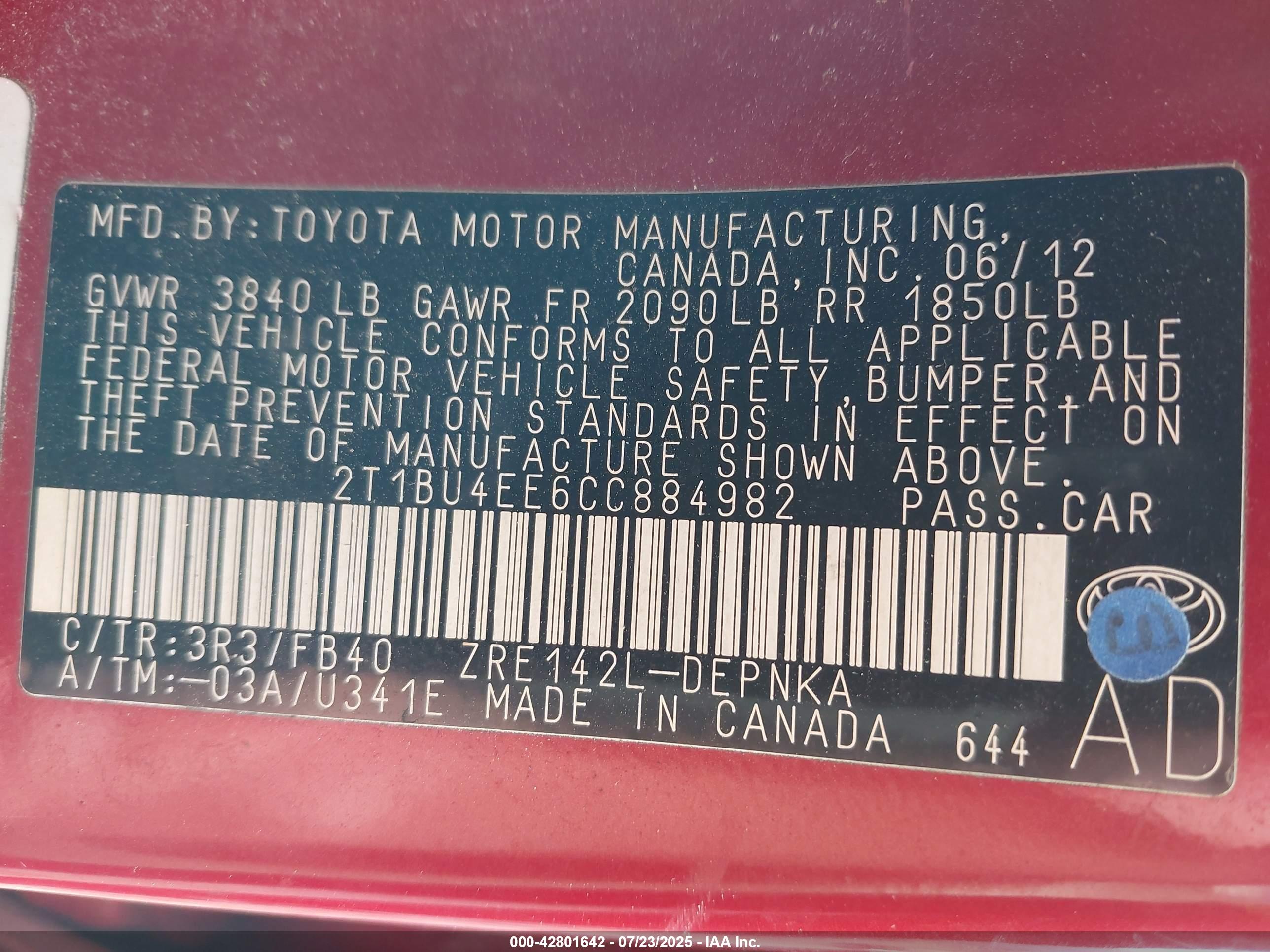 TOYOTA COROLLA image 9