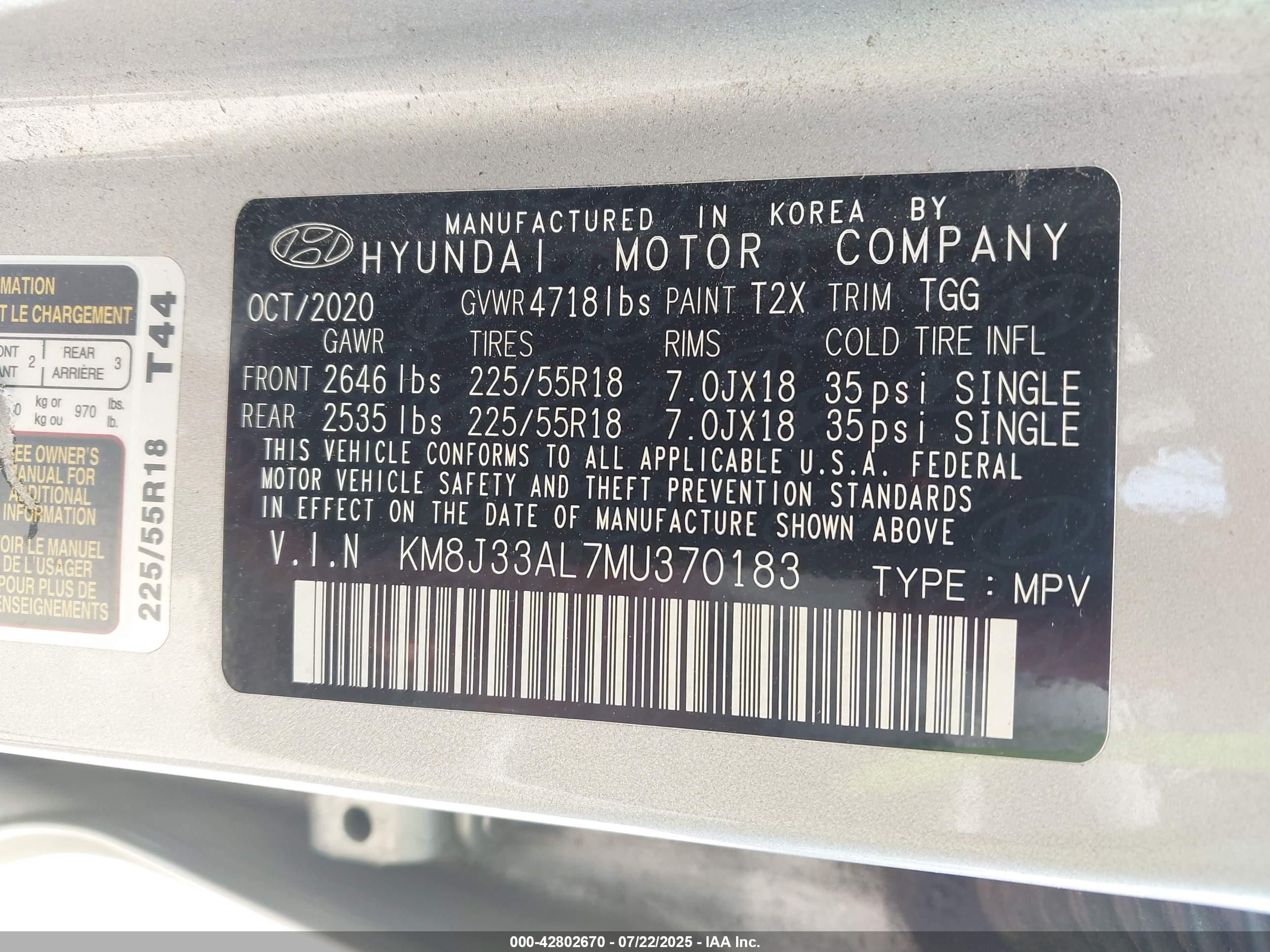 HYUNDAI TUCSON image 9