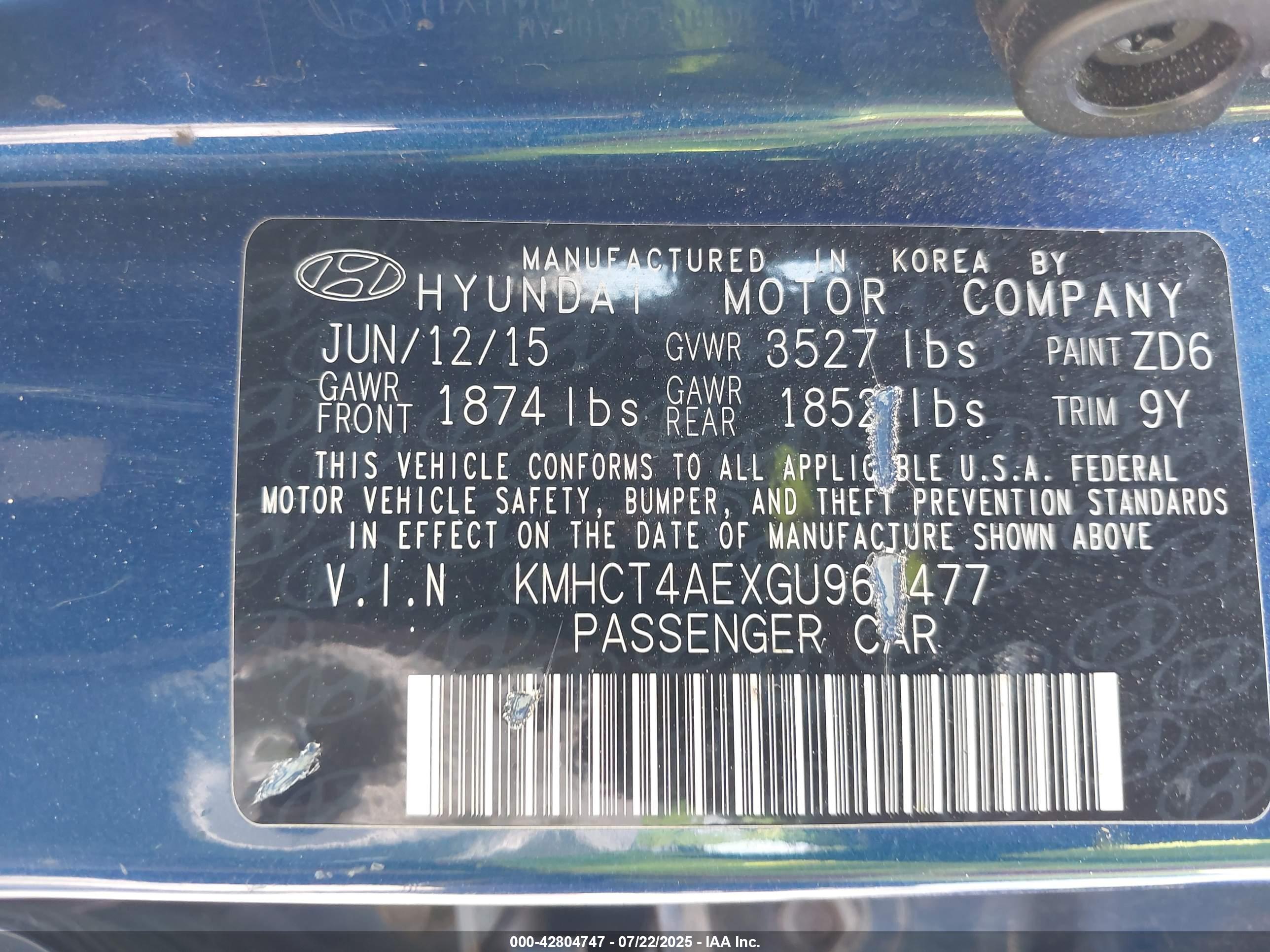 HYUNDAI ACCENT image 9